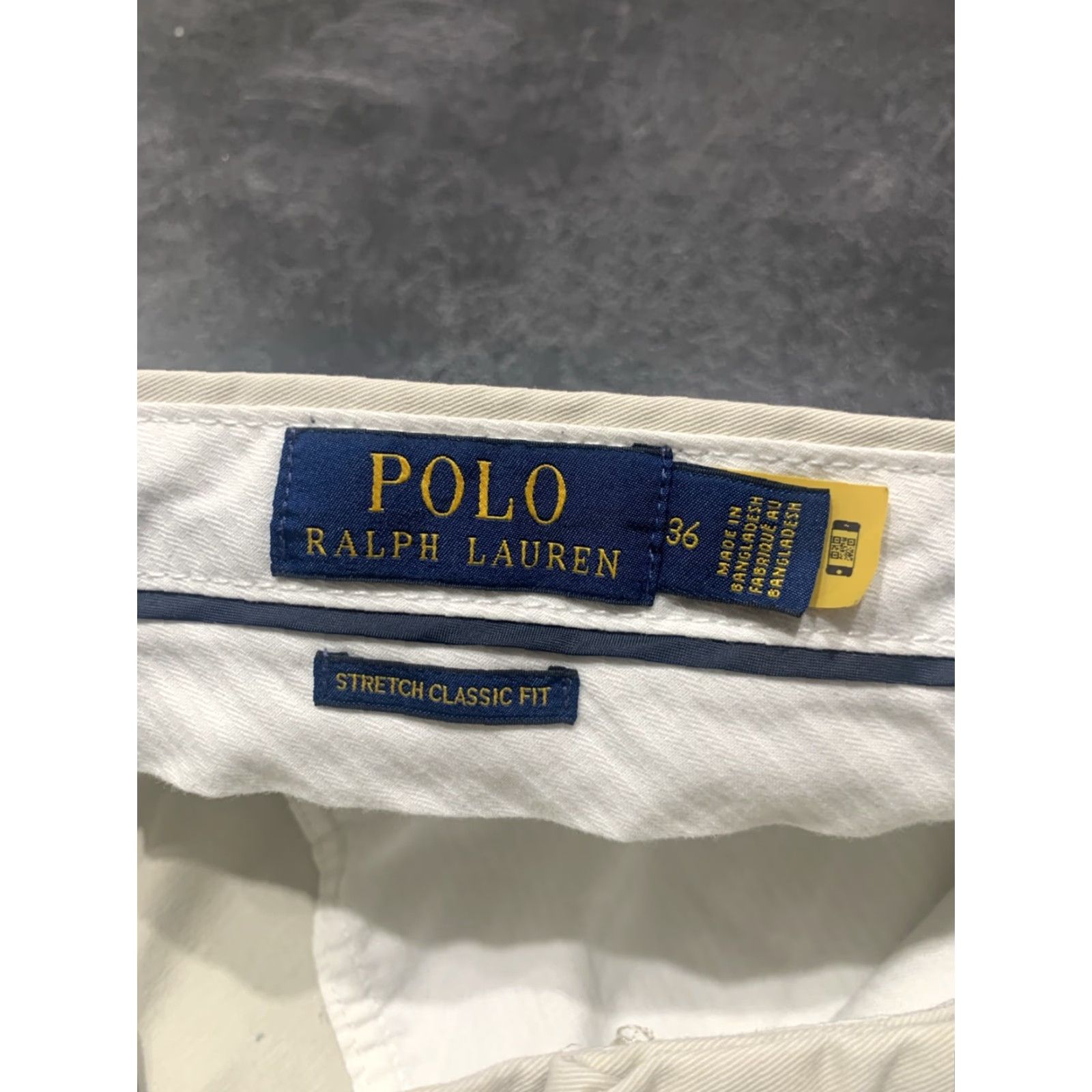 Polo Ralph Lauren VINTAGE Polo Ralph Lauren Men's Shorts Chino Flat Front 9" Inseam Regular Fit Cotton Spandex Beige Size 38 Size US M / EU 48-50 / 2 - 7 Thumbnail