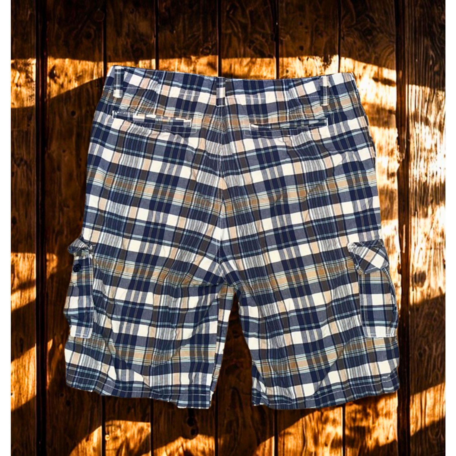Nautica Nautica Jeans Cargo Shorts 40 Y2K Baggy Plaid Streetwear 12” Size US 40 / EU 56 - 8 Thumbnail