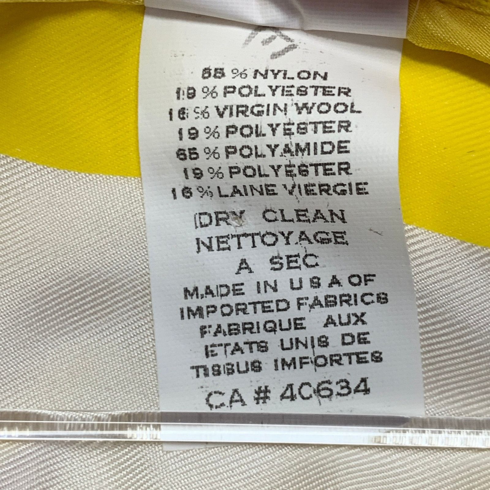 Marc Jacobs Size M Yellow White Boucle Stripe Snaps Jacket Blazer Size M / US 6-8 / IT 42-44 - 6 Thumbnail