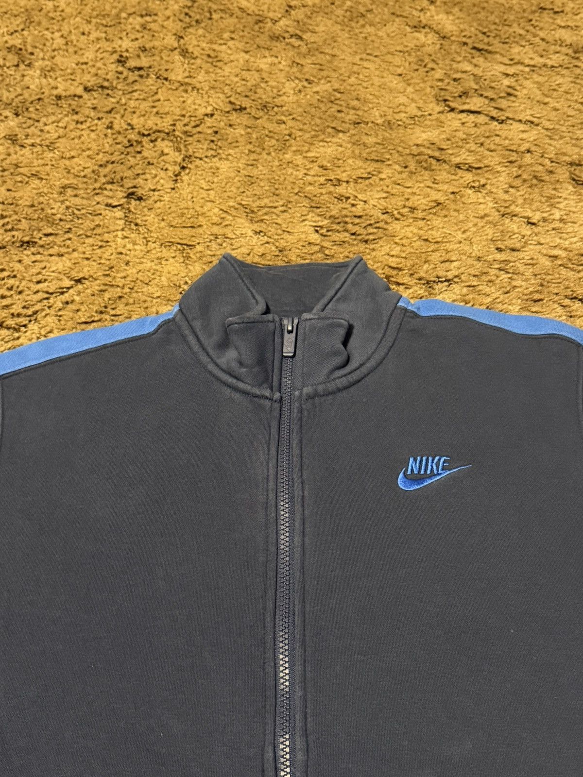 Nike Vintage Y2K Nike Full Zip Up Sweatshirt Blue Small Size US S / EU 44-46 / 1 - 3 Thumbnail
