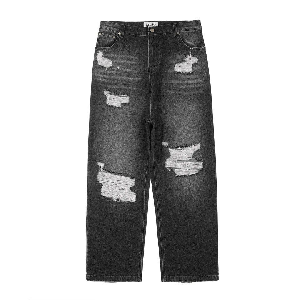 Japanese Brand × Vintage Oversized jeans baggy cargo pants hip-hop style wide leg Y2K Size US 30 / EU 46 - 2 Thumbnail