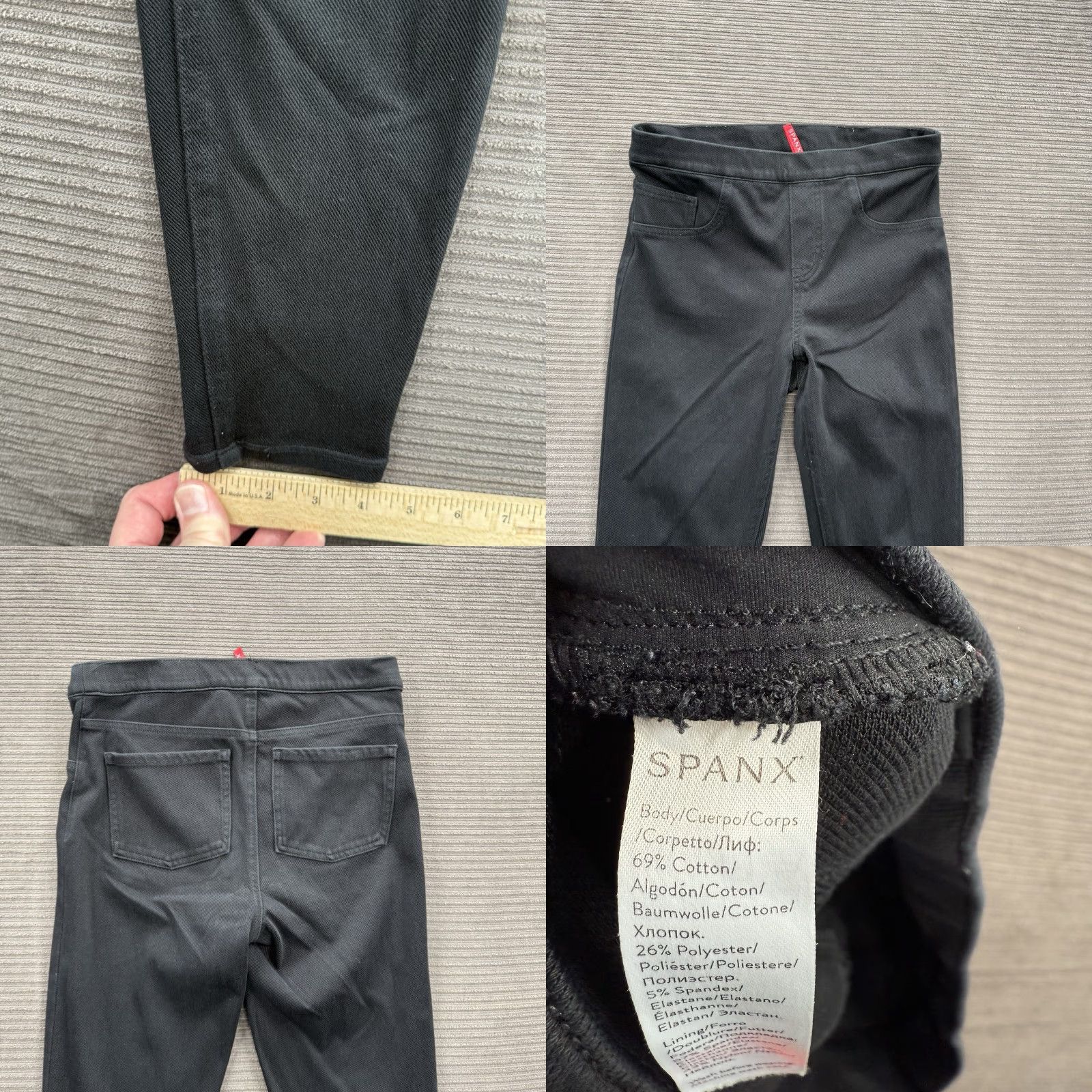 Spanx Spanx Jeans Women M Black Cotton Mid Rise Jegging Stretch Comfort Casual Size 32" / US 10 / IT 46 - 8 Thumbnail