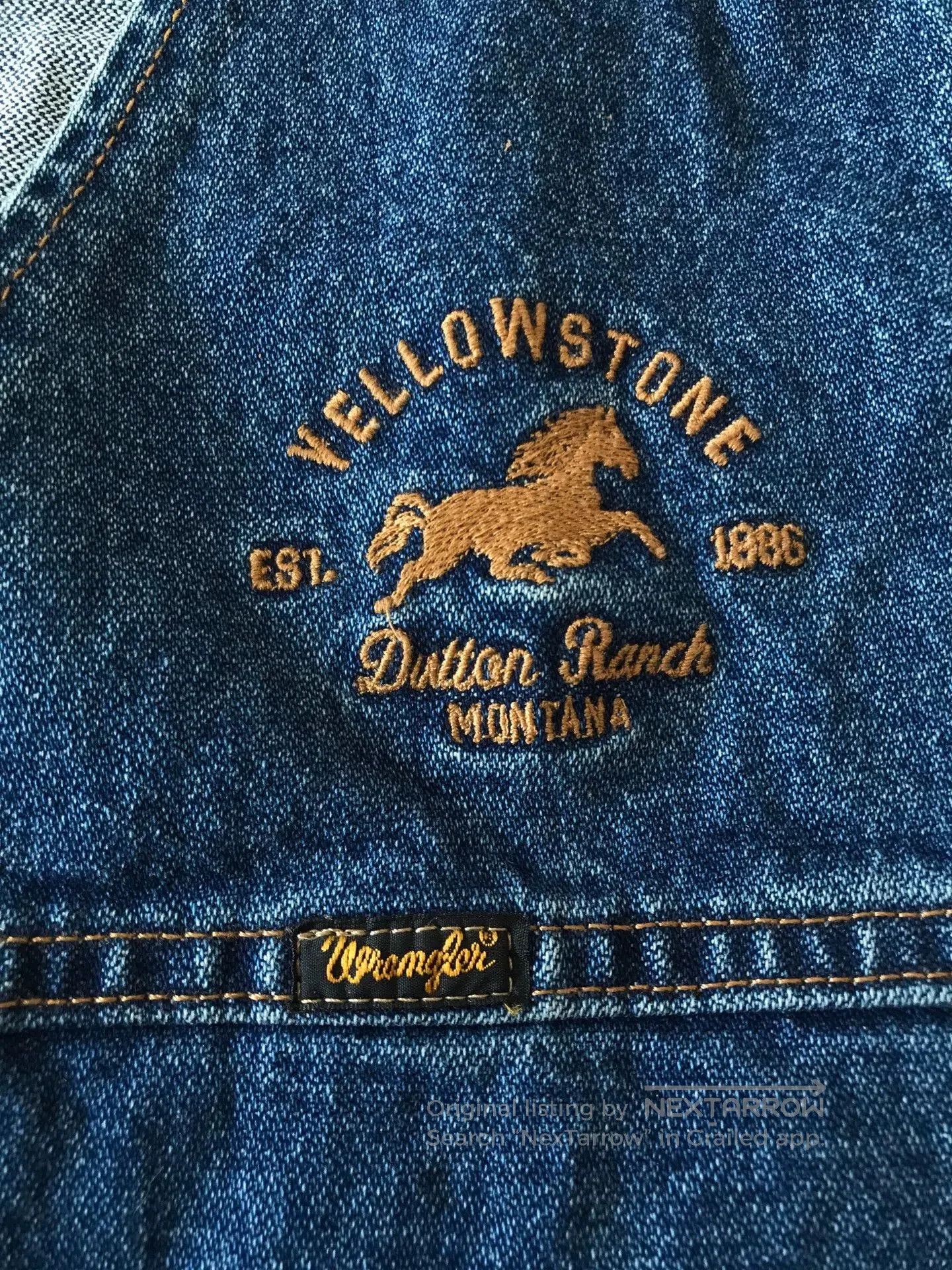 Wrangler Wrangler x Yellowstone Western Denim Vest. Size US XL / EU 56 / 4 - 3 Thumbnail