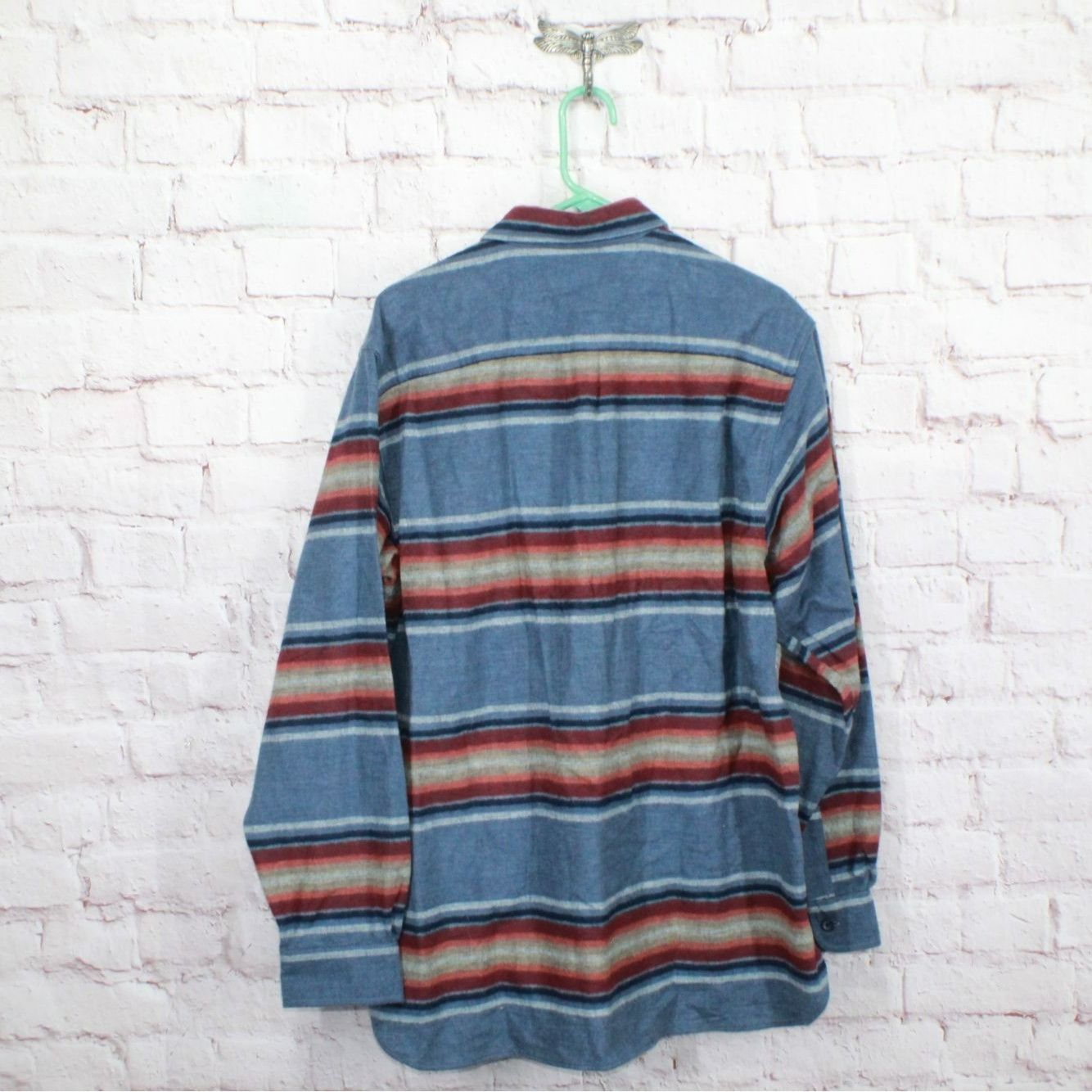L.L. Bean LL Bean Men's Chamois Shirt Traditional Fit Stripe Rangeley Size US L / EU 52-54 / 3 - 6 Thumbnail
