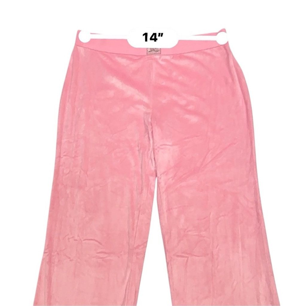 Juicy Couture JUICY COUTURE CLASSIC PINK VELOUR TRACK PANTS SZ M BNWOT Size 28" / US 6 / IT 42 - 7 Thumbnail