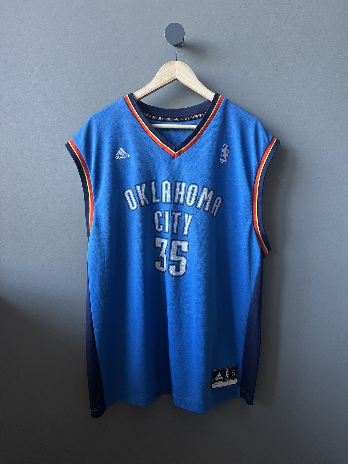 Adidas Adidas NBA Oklahoma Durant Jersey Size US XL / EU 56 / 4 - 1 Thumbnail