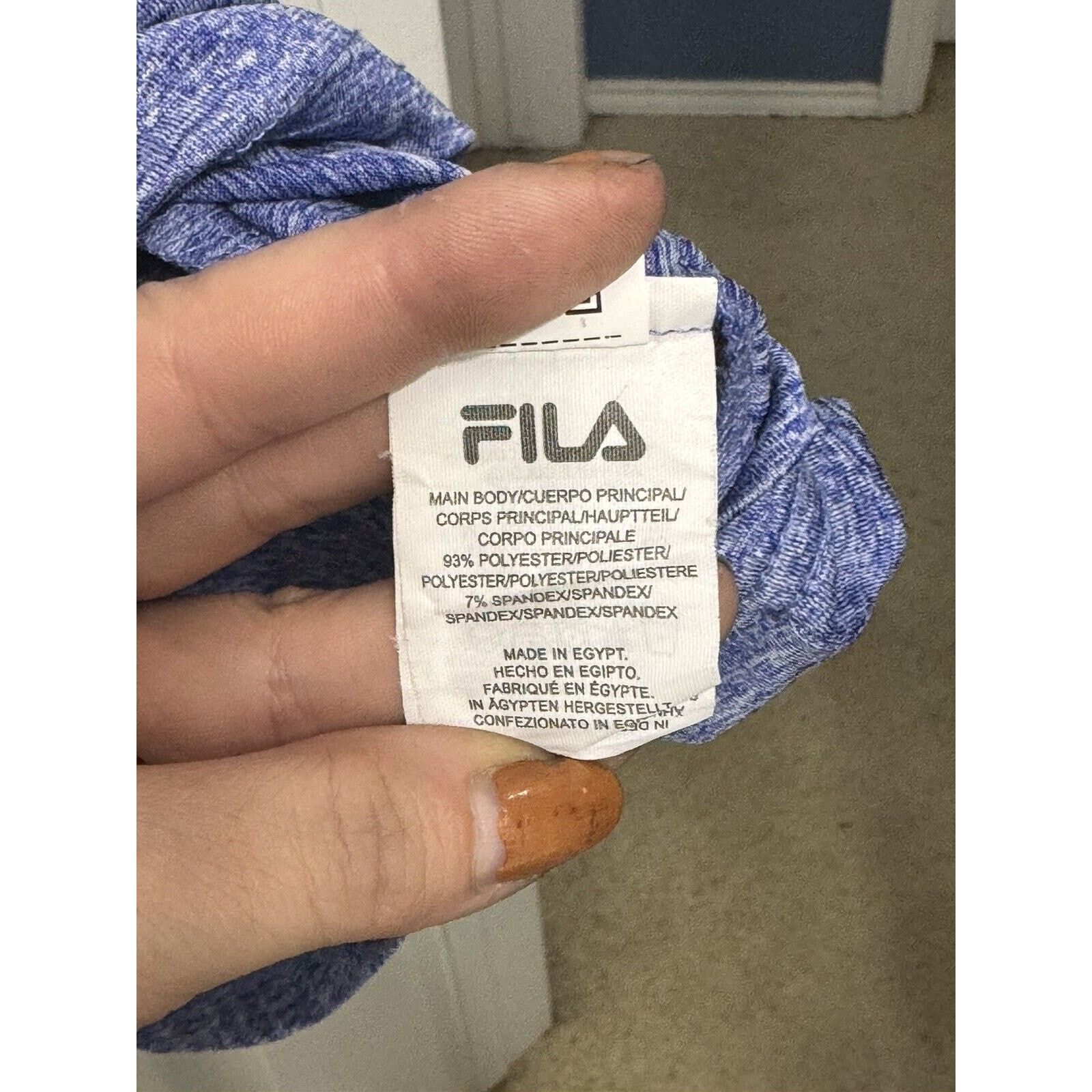 Fila FILA Pickleball Scallop Hem Tee In Atomic Blue Heather 3X Size 3XL / US 20-22 - 6 Thumbnail