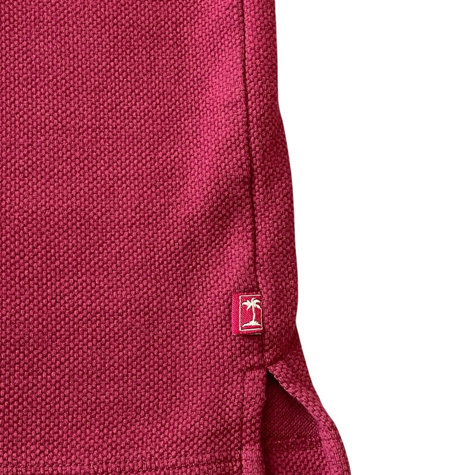 Tommy Bahama Tommy Bahama Long Sleeve Polo Maroon Mens Large Cotton CLEAN Size US L / EU 52-54 / 3 - 5 Thumbnail