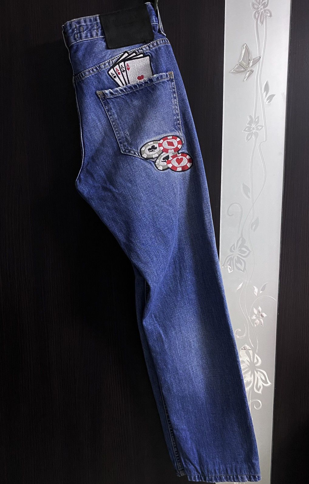 Philipp Plein Rare Philipp Plein Casino Washed Distressed Embroidered Logo Size US 31 - 2 Thumbnail