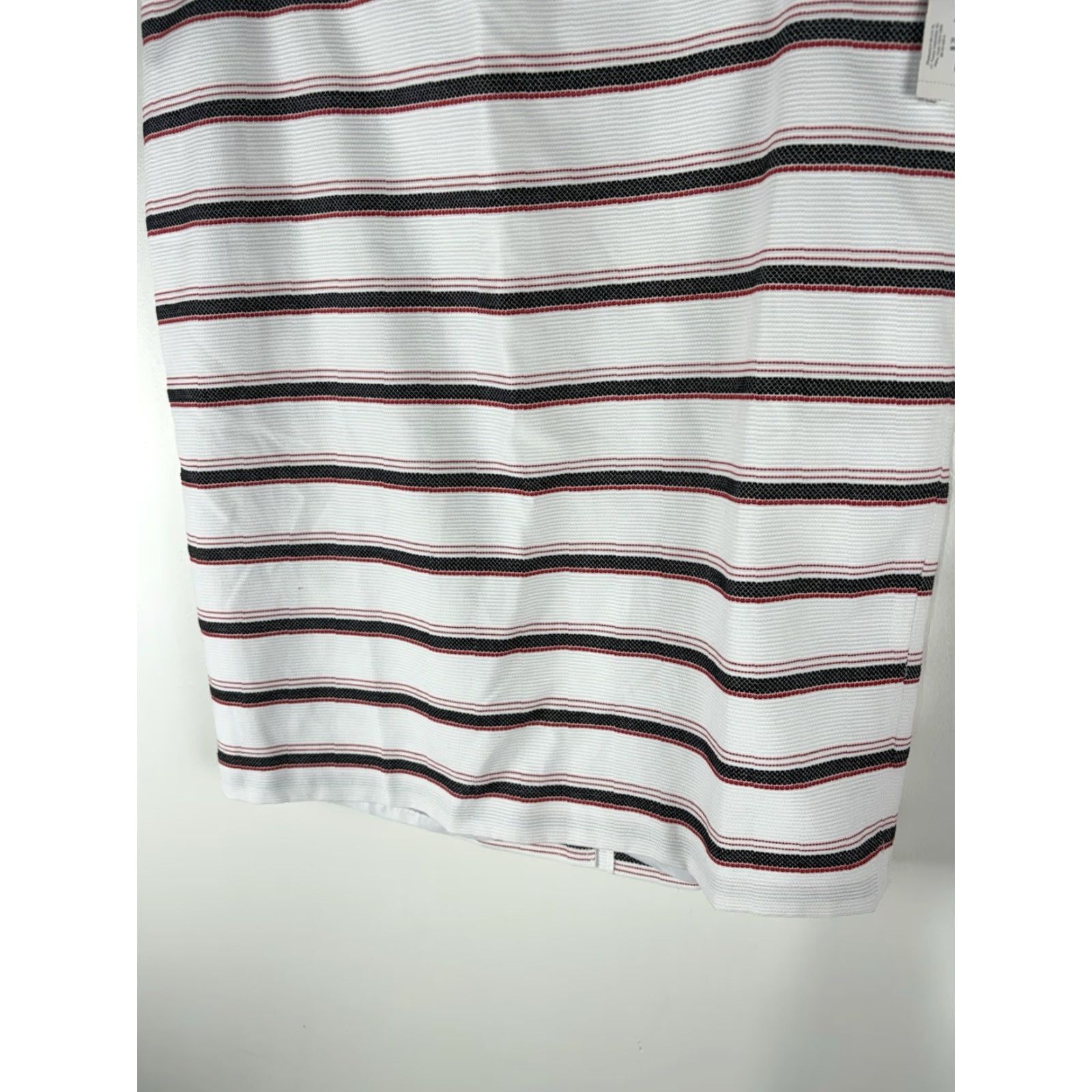 Liz Claiborne Liz Claiborne Career White/Multi Striped Midi Skirt Womens Size 14 New Size 36" / US 14 / IT 50 - 3 Thumbnail