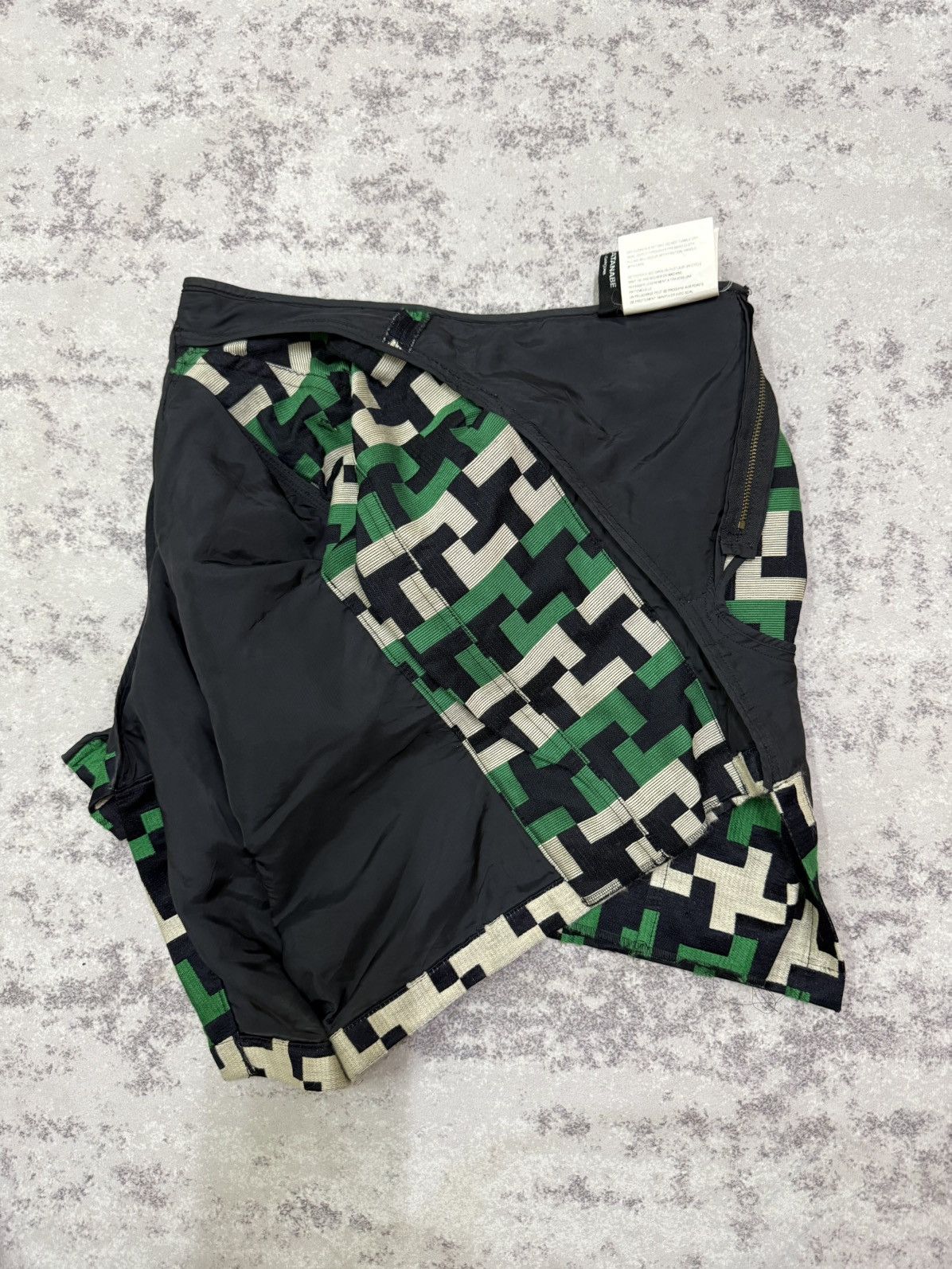 Comme des Garcons Junya Watanabe Comme Des Garcons Ad2005 Wool Panel Skirt Size 29" - 11 Thumbnail