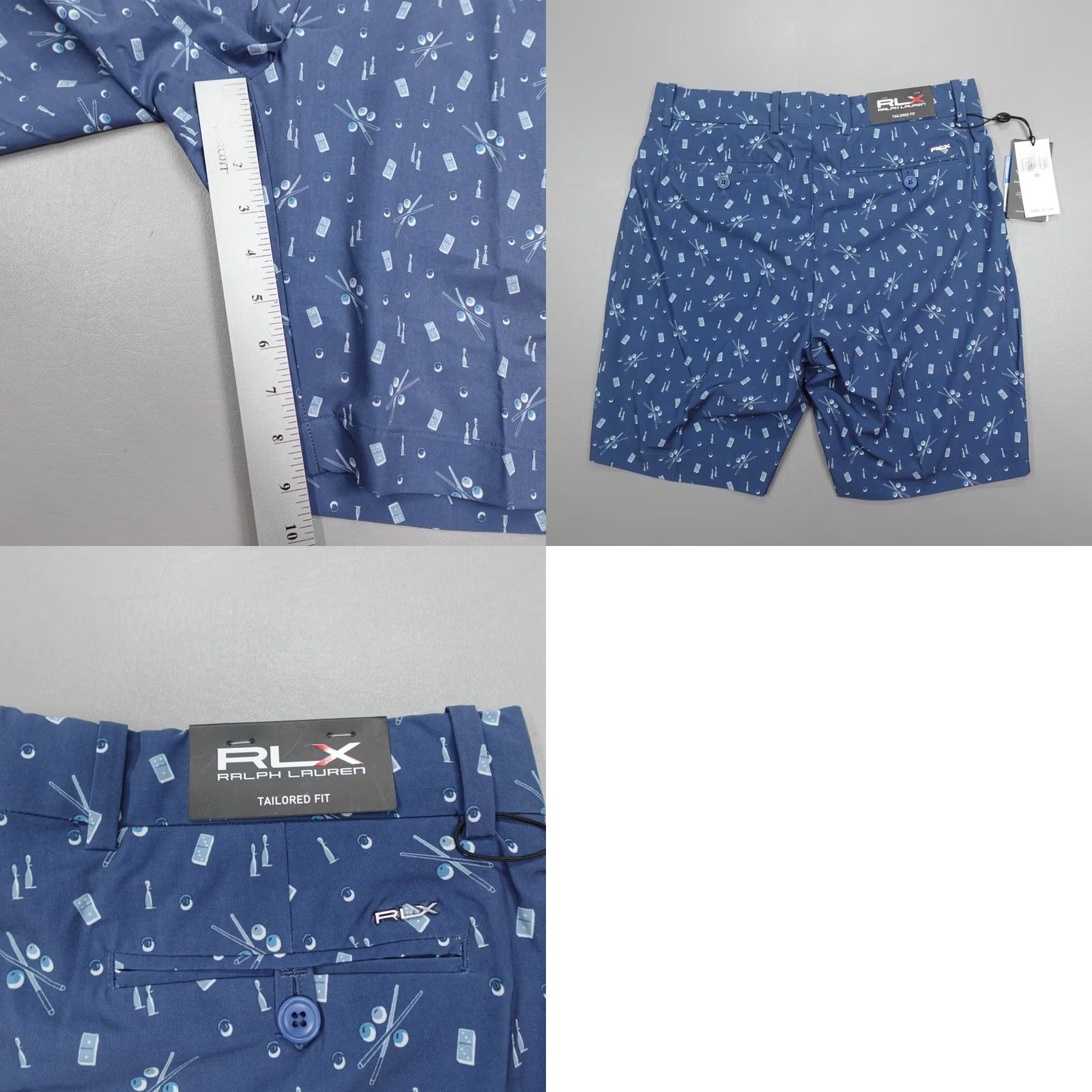 RLX Ralph Lauren RLX Golf Cypress Novelty Print Tailored Fit Shorts Clubhouse Billards Sz 34 Size US 34 / EU 50 - 8 Thumbnail