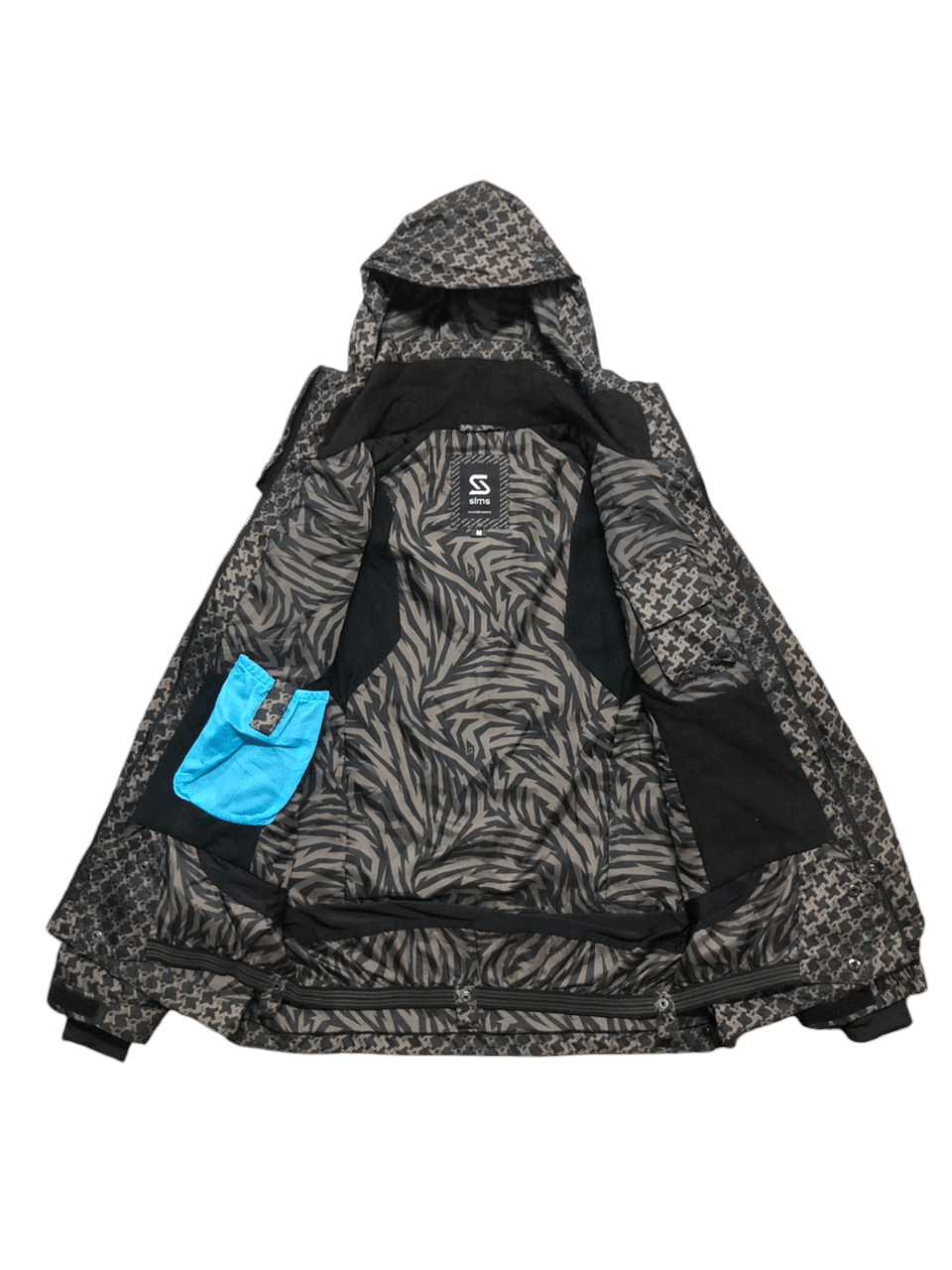 Japanese Brand Sims Snowboard Full Print Skulls Crossbones Ski Jacket Size US M / EU 48-50 / 2 - 3 Thumbnail