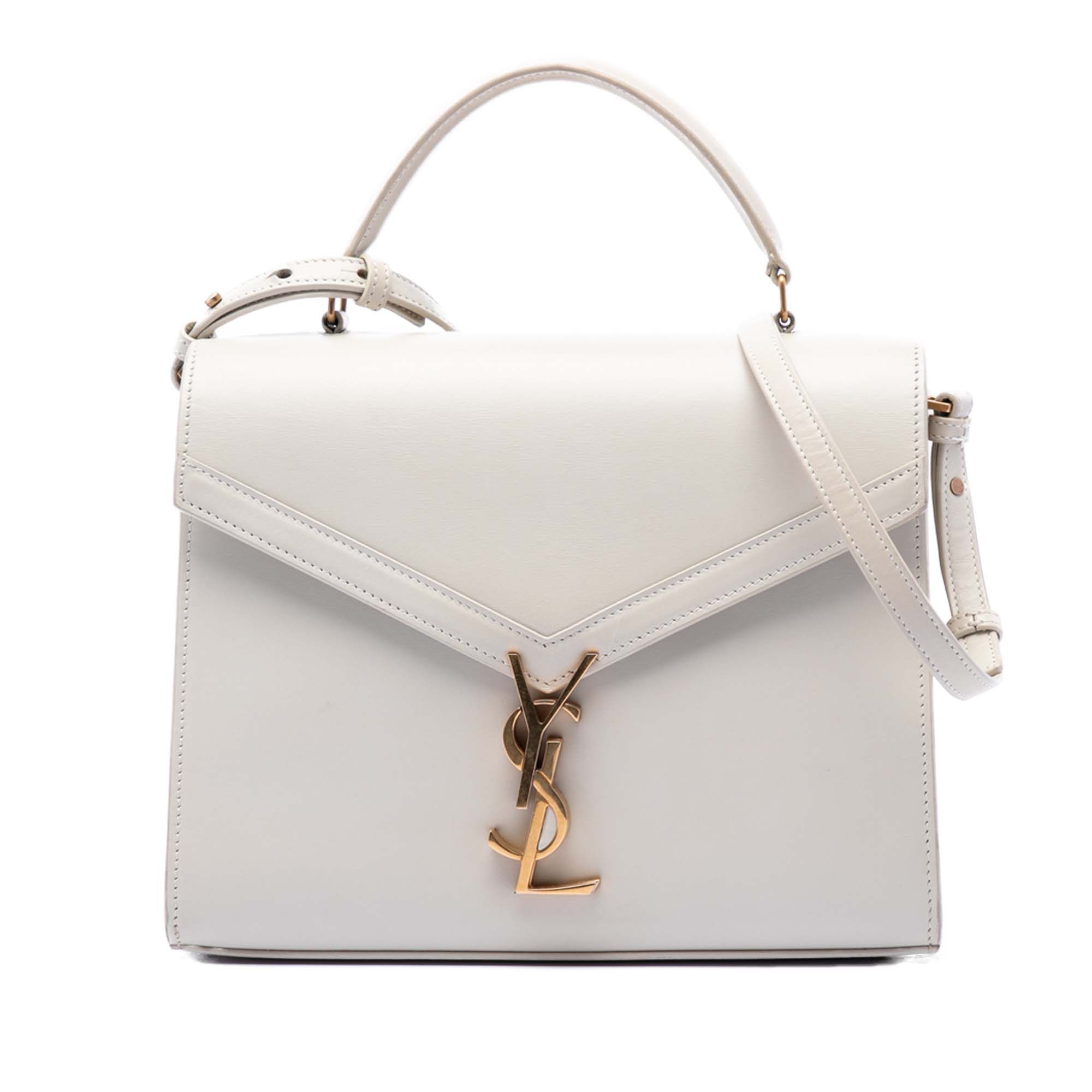 Saint Laurent Paris Medium Smooth Calfskin Classic Monogram Cassandra Top Handle Bag Size ONE SIZE - 1 Thumbnail