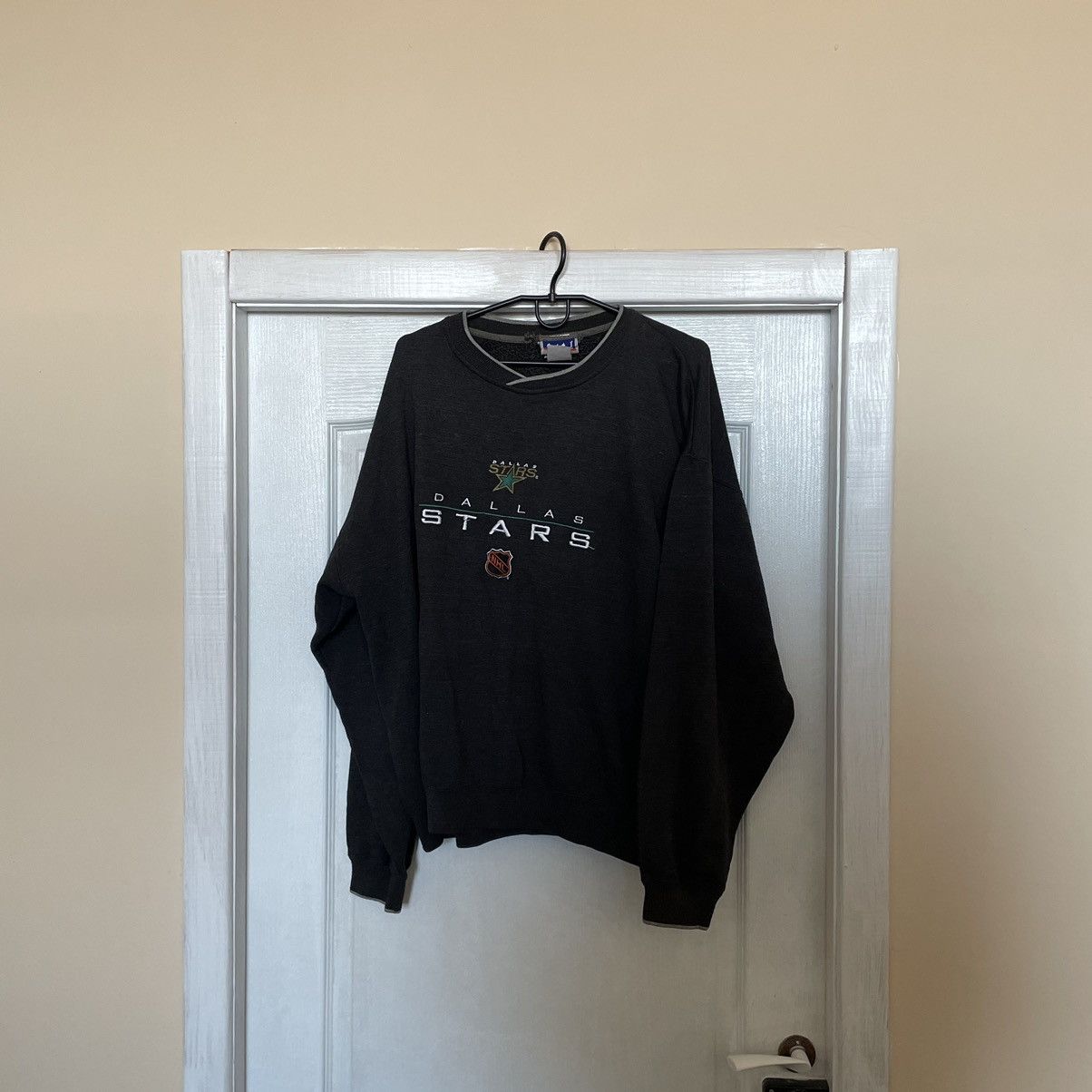 Rare❗️ Dallas Stars 90s CCM Sweatshirt jersey NHL hockey rugb - Main Image