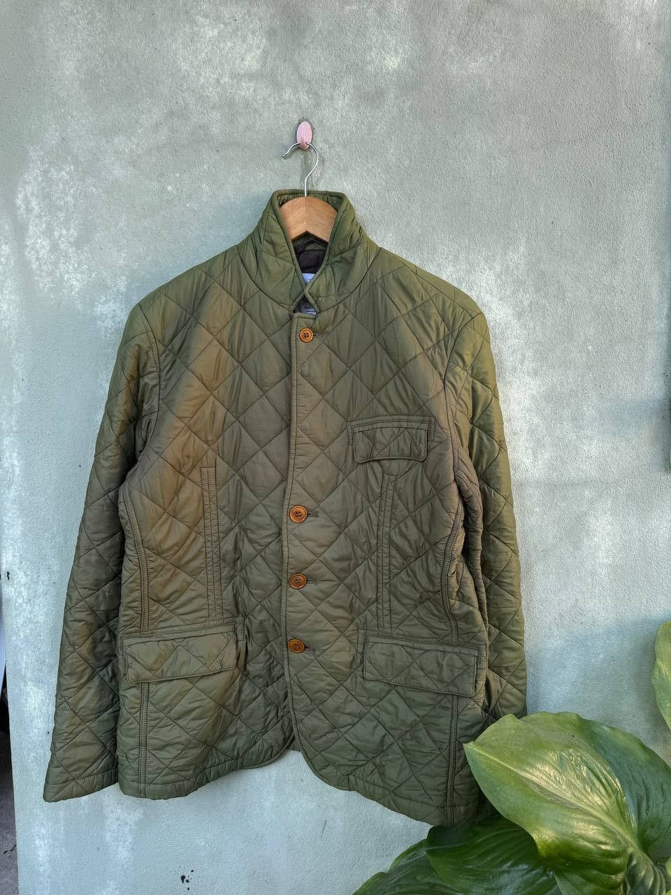 Barbour × Vintage Vintage Barboir green army puffer jacket Size US L / EU 52-54 / 3 - 1 Thumbnail