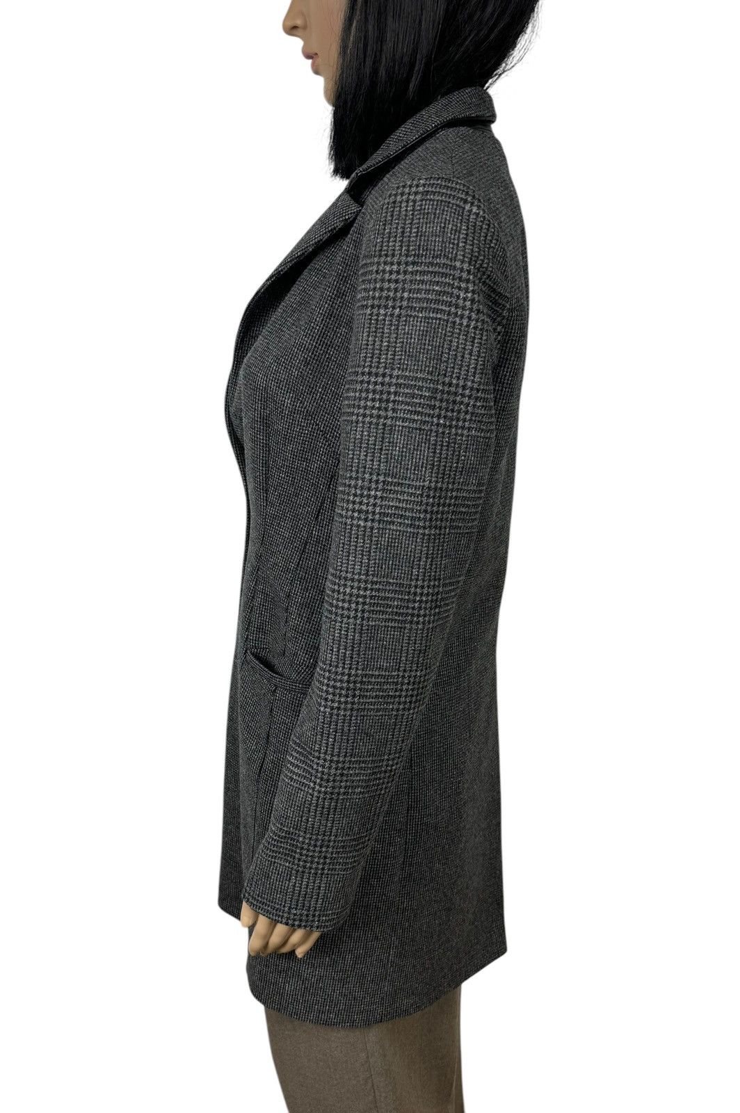 Allsaints All Saints Wool Coat 1 Button Plaid Sleeves size US6 EU38 Size M / US 6-8 / IT 42-44 - 5 Thumbnail