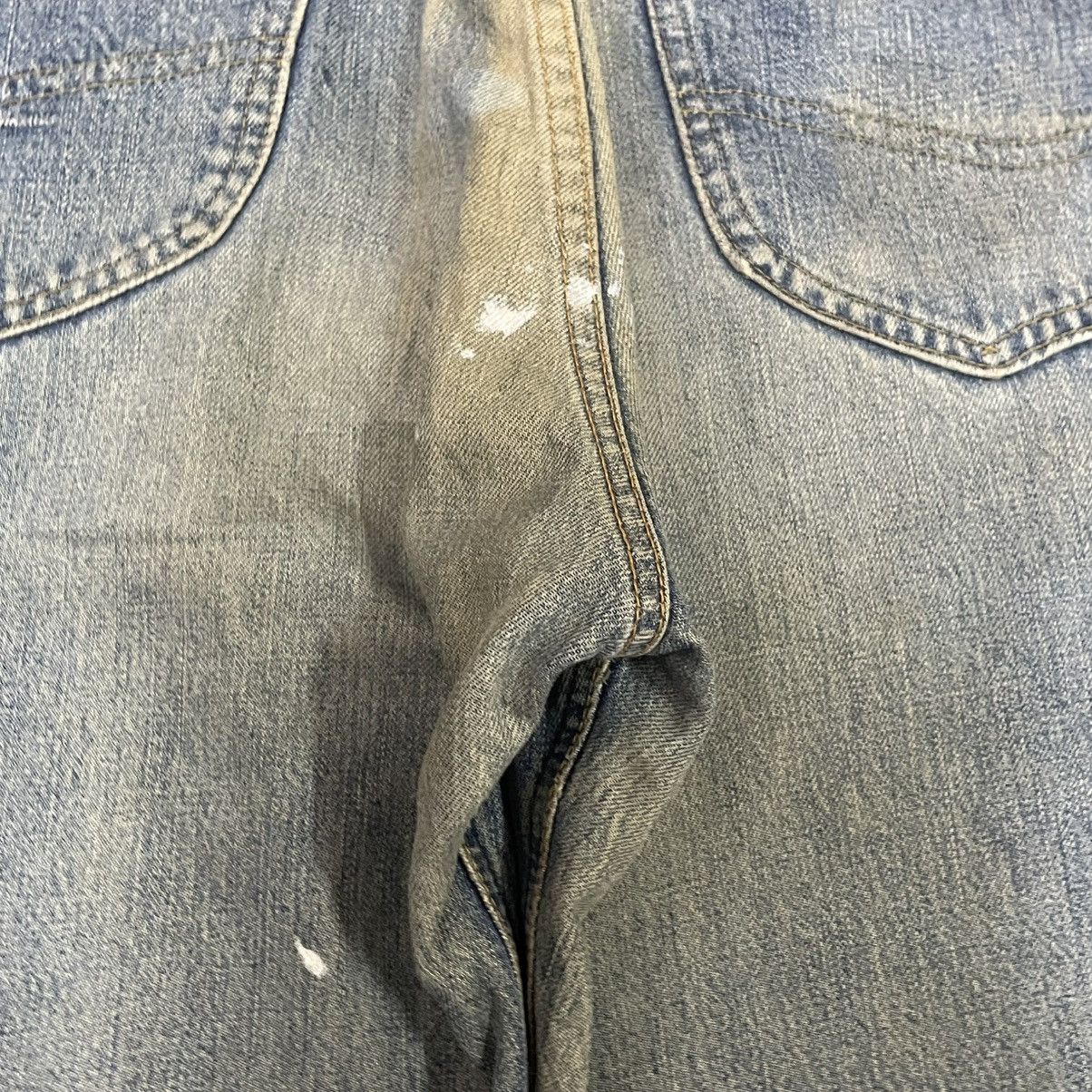 Lee 🔥Vintage Lee Riders Washed Ripped Distress Selvedge Jeans Size US 31 - 13 Thumbnail