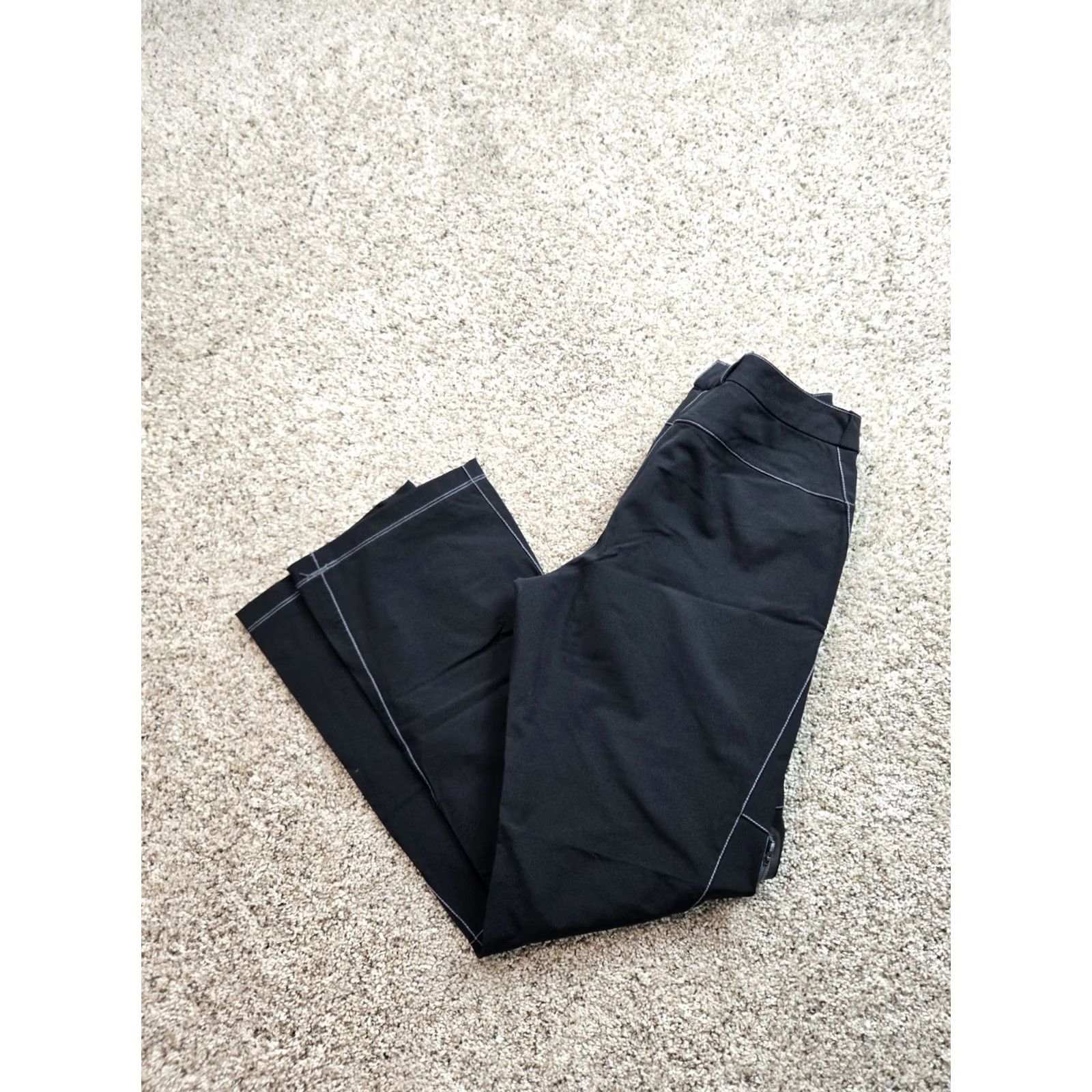 Vintage REI Womens 8 Black Softshell Pants Nylon Polyester Stretch Bootcut Activewear Travel Light Weight Waterproof Athletic Size 30" / US 8 / IT 44 - 2 Thumbnail