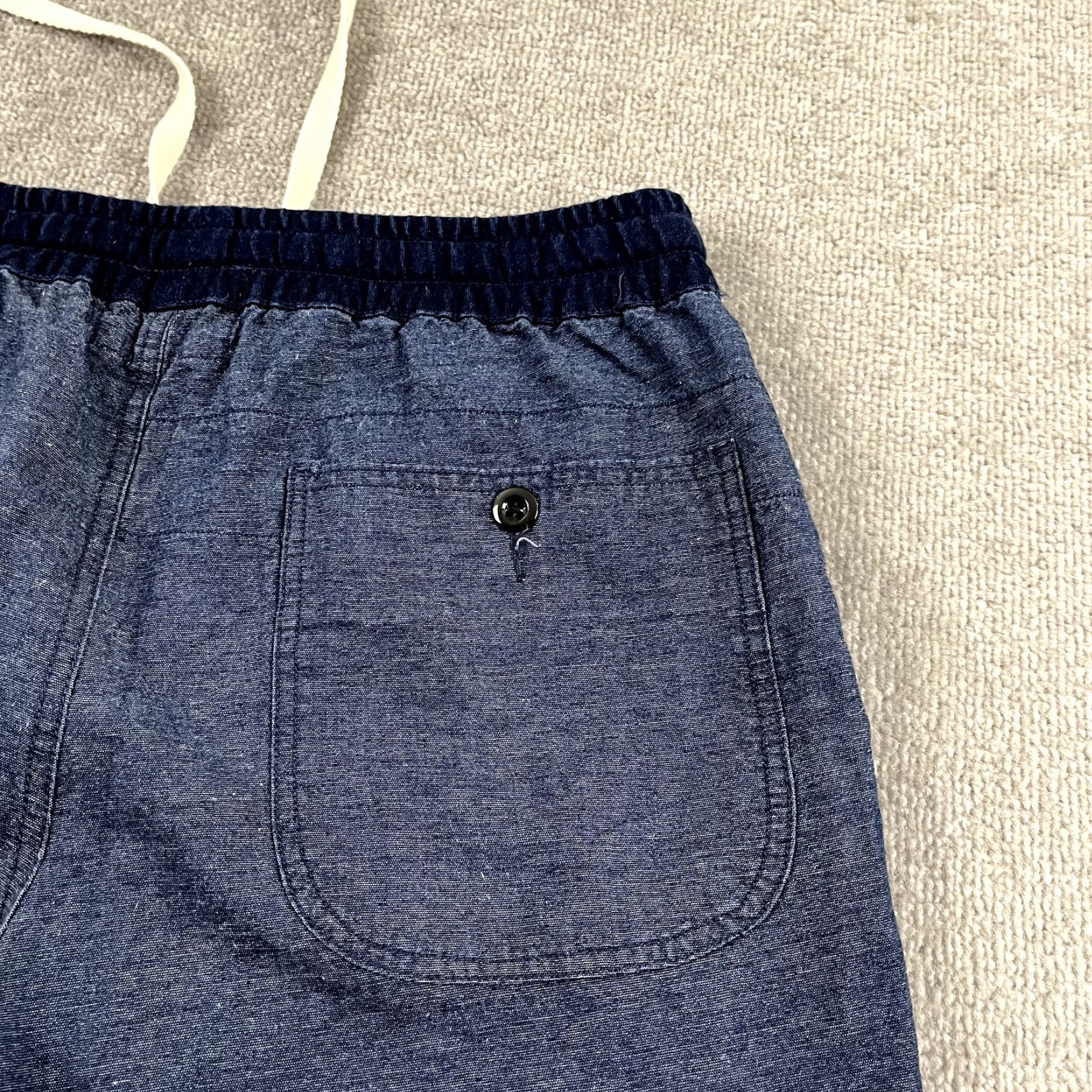 J.Crew J.CREW Pants Mens Medium x 29" Blue Rib Cropped Jogger Knit Leisure Denim Style Pants Size US 31 - 7 Thumbnail