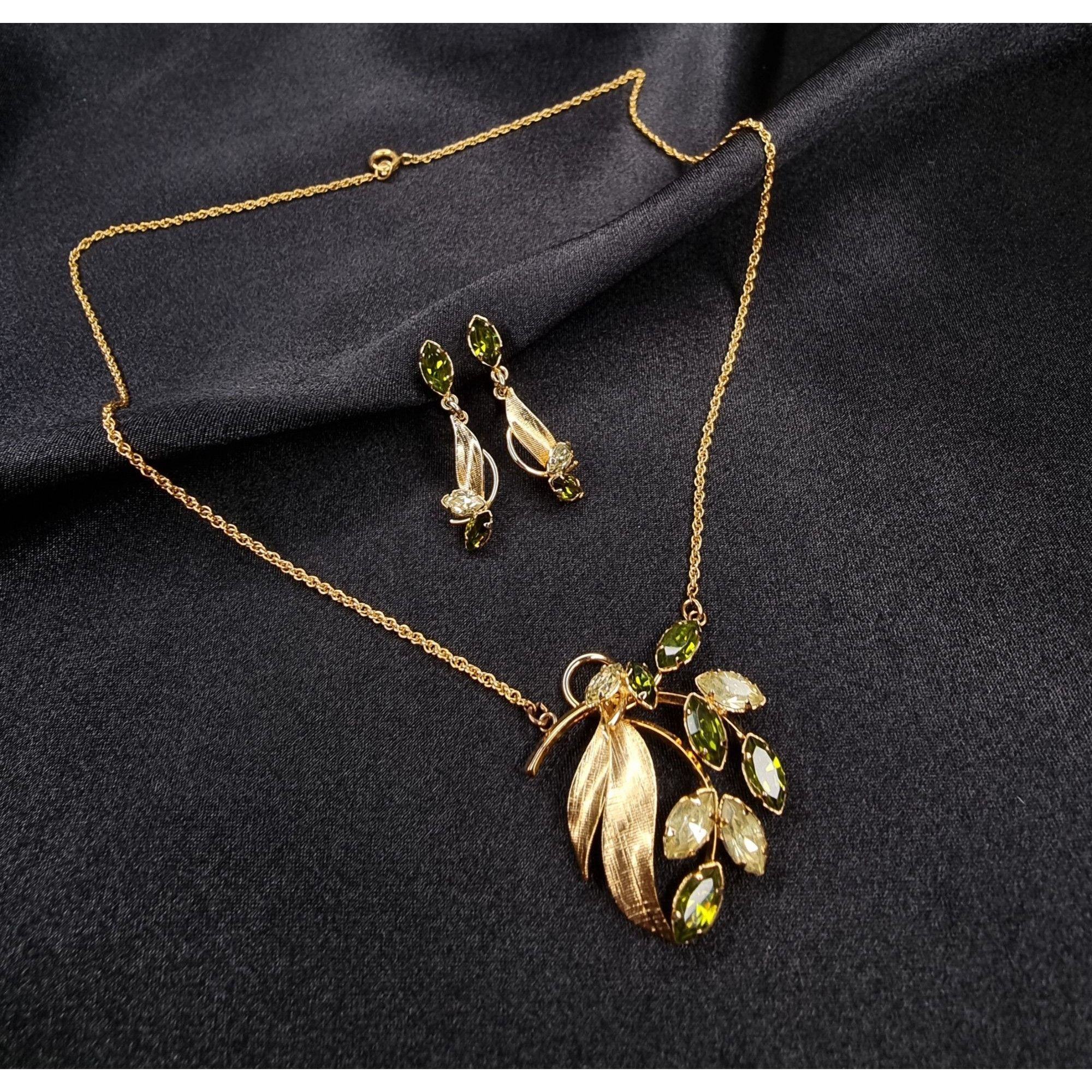 Vintage 1960s Art Star 1/20 12K Gold-Filled Necklace & Earri