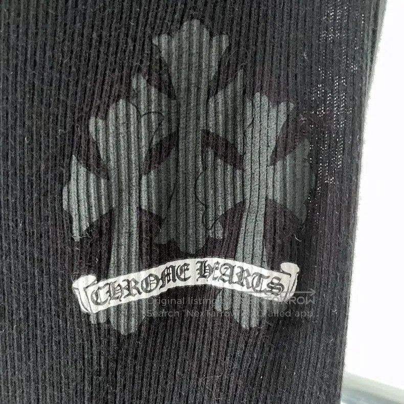 Chrome Hearts CHROME HEARTS Size M Black full printed cross stripes three Size M / US 6-8 / IT 42-44 - 3 Thumbnail