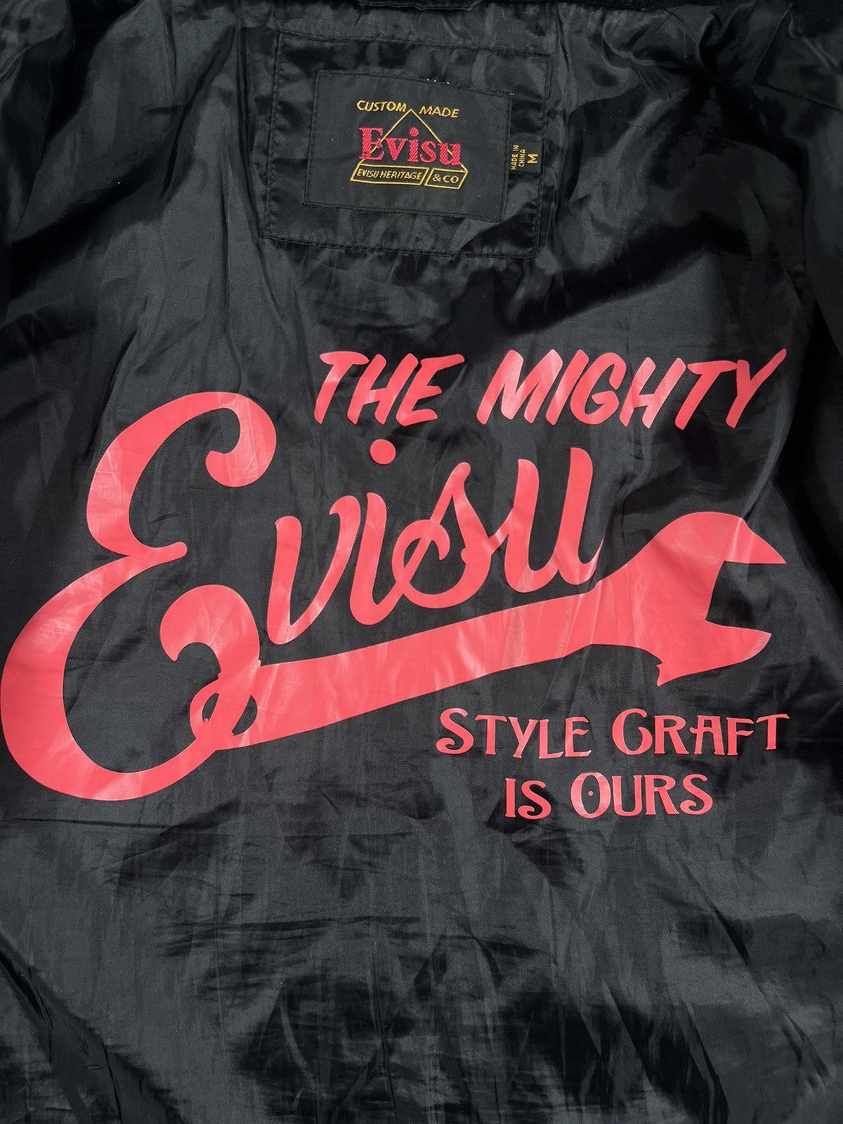Evisu × Vintage Evisu Vintage Bomber jacket Size US M / EU 48-50 / 2 - 9 Thumbnail