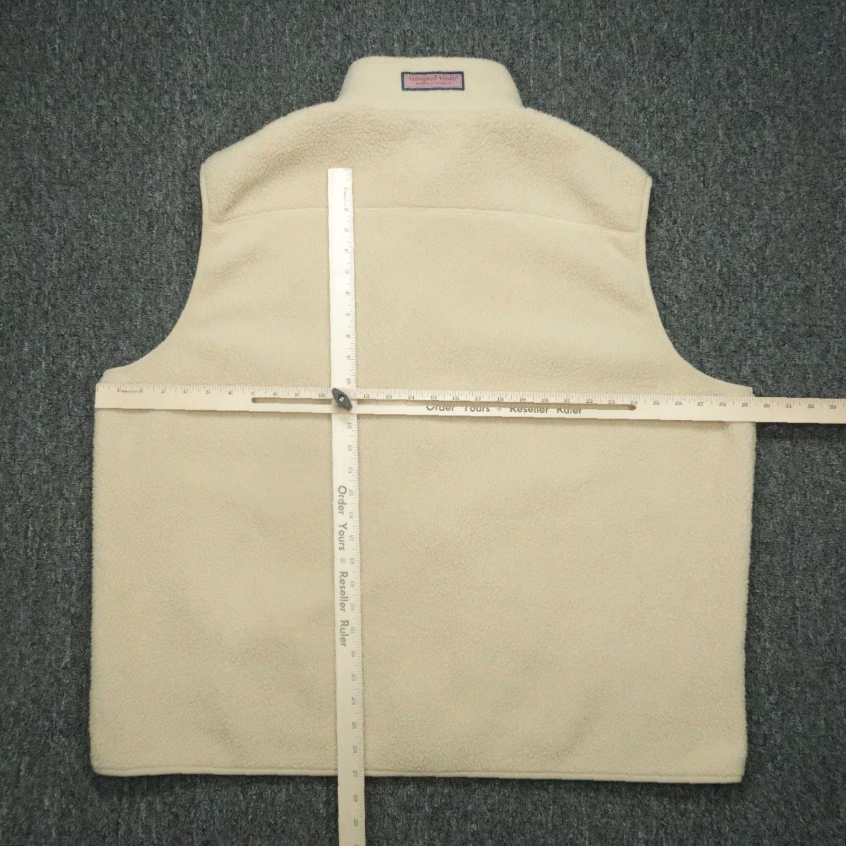 Vineyard Vines Vineyard Vines Vest Mens 2XL Beige Full Zip Pockets Zip Mid-Length Knit Fleece Winter Fall Spring Casual Travel Workwear 2XB Mens Size US XXL / EU 58 / 5 - 7 Thumbnail