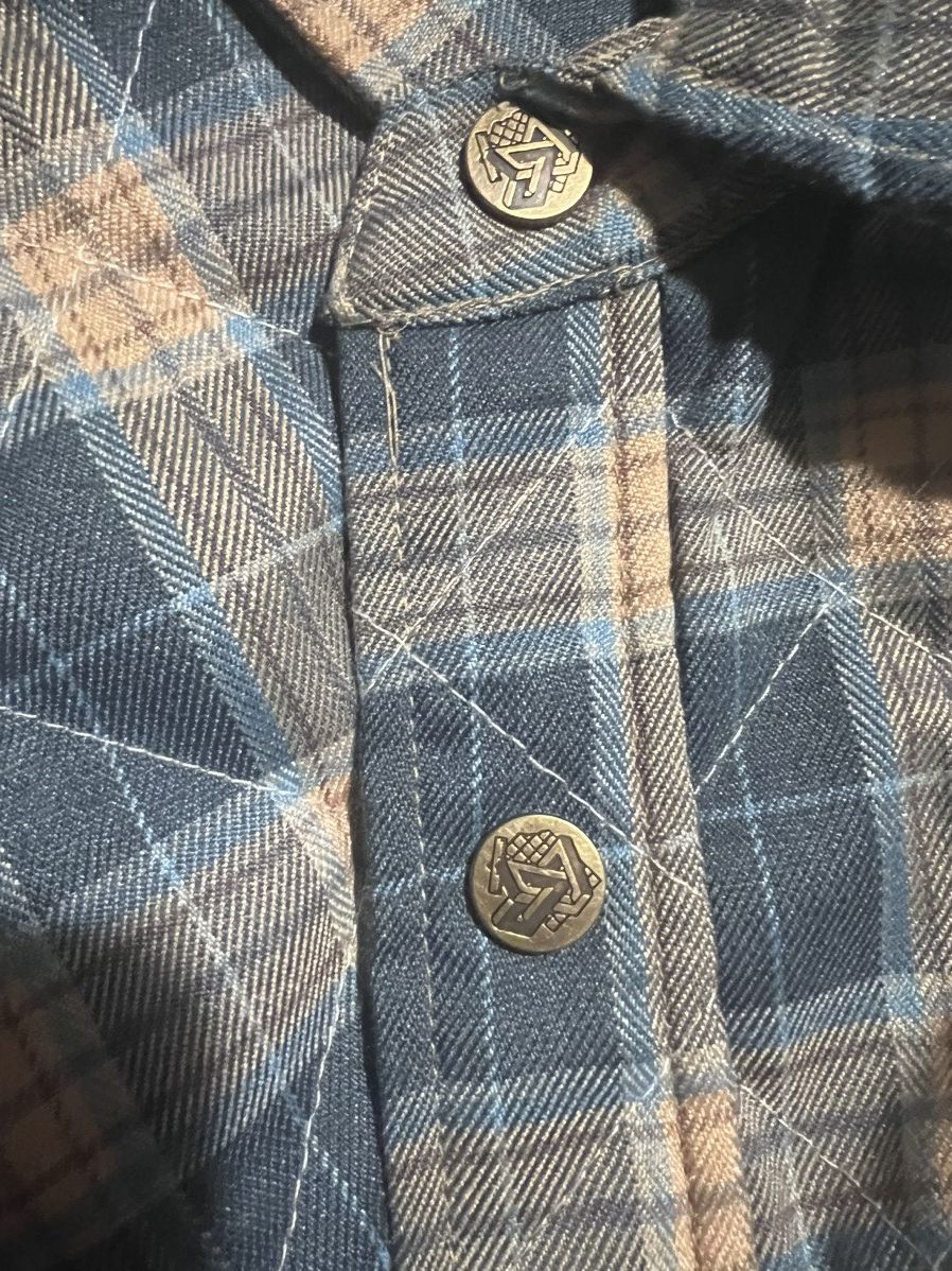 TeamSESH TeamSESH BONES BORNFROMSHADE QUILTED FLANNEL jacket blue Size US S / EU 44-46 / 1 - 11 Thumbnail