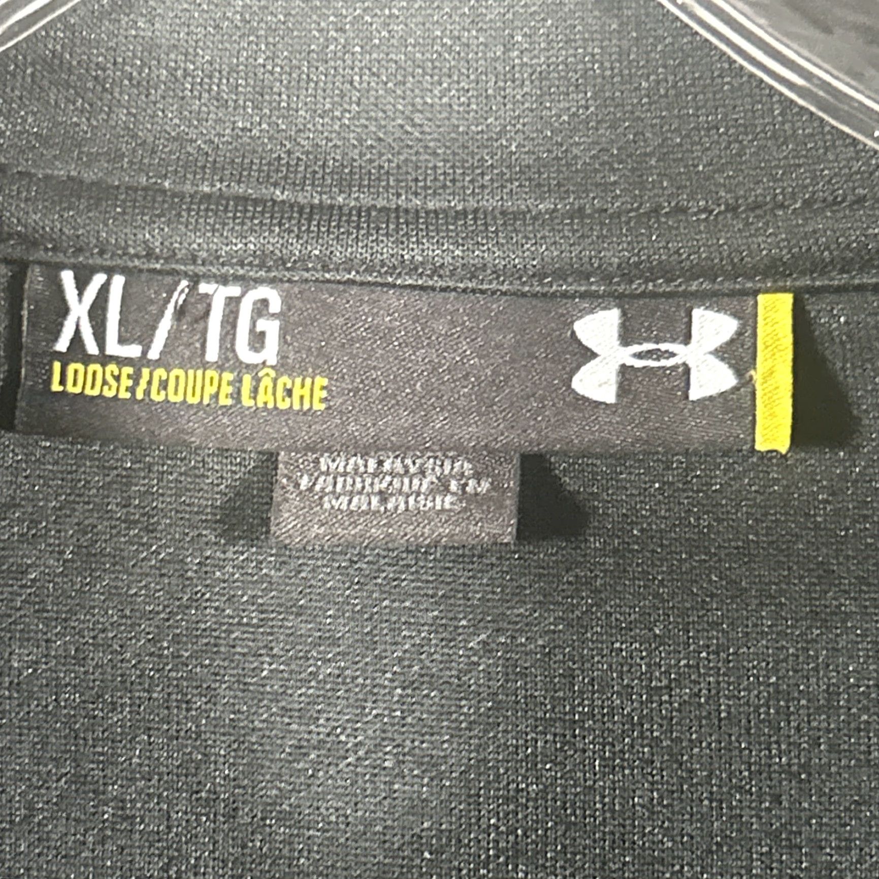 Under Armour Under Armour Full Zip Jacket Mens XL Black Loose Fit Long Sleeve Athletic Logo Size US XL / EU 56 / 4 - 3 Thumbnail