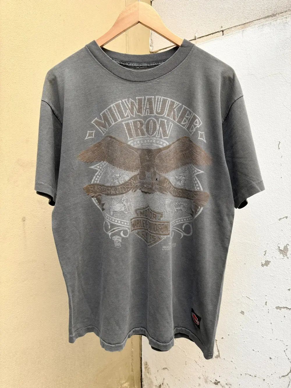 Harley Davidson Perfect Faded Thrashed Harley Davidson T Shirt Distressed Size US L / EU 52-54 / 3 - 1 Thumbnail