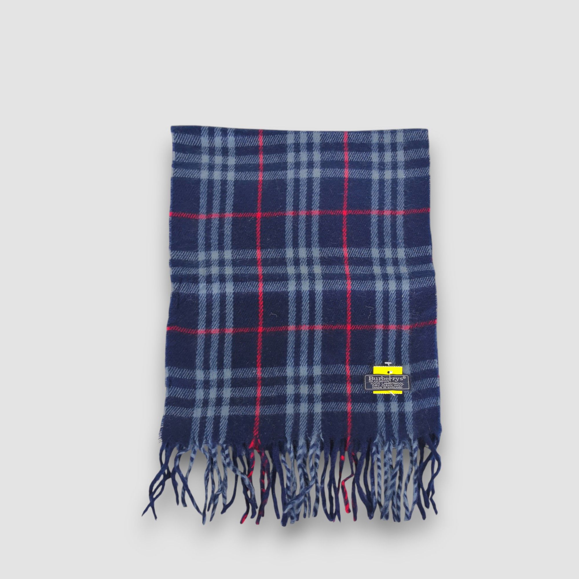 Burberry Vintage Burberry Scarf Tartan Plaid Muffler Wool Scarves Size ONE SIZE - 2 Thumbnail