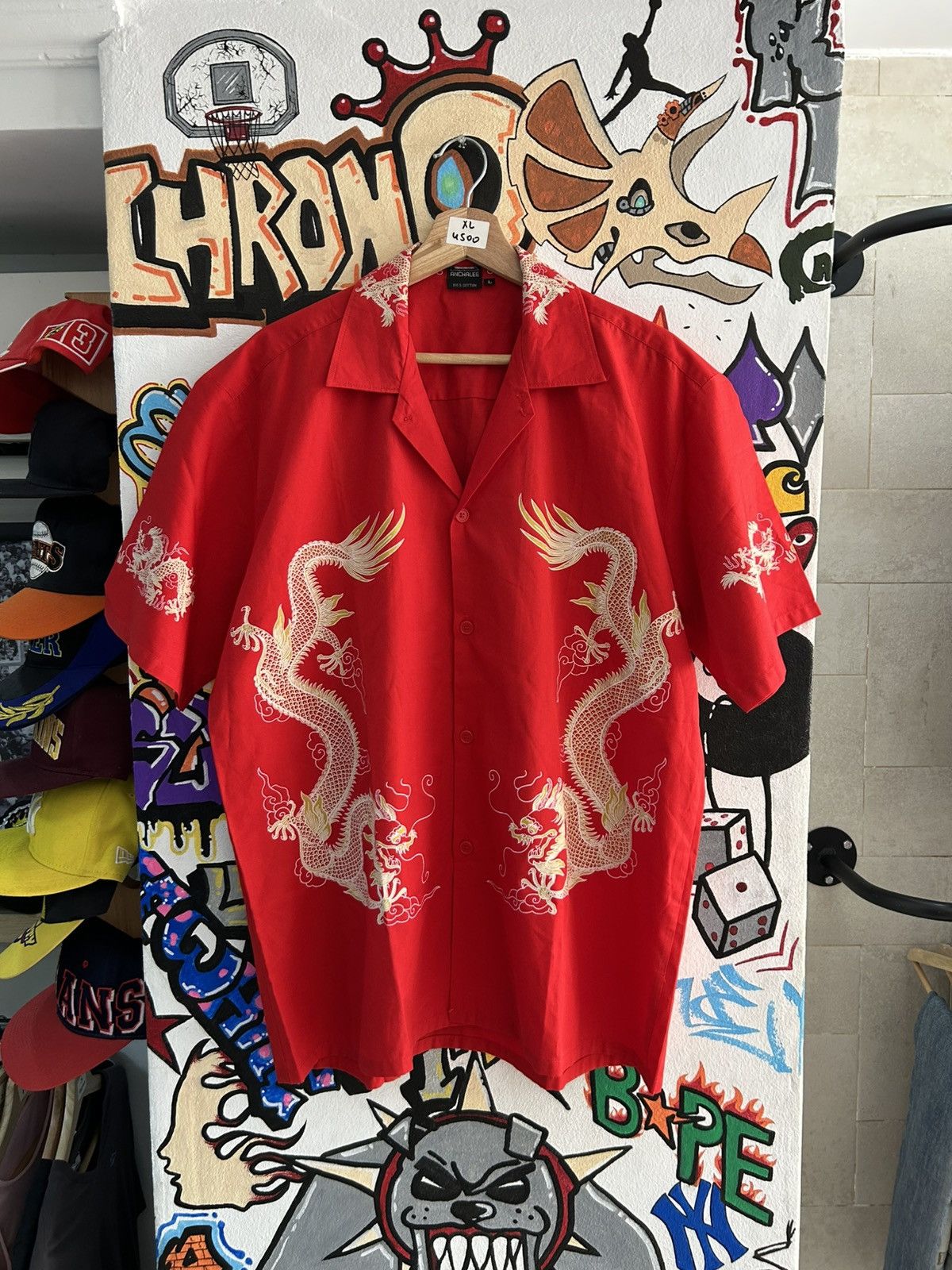 Vintage Y2K Chinese Dragon Shirt Size US XL / EU 56 / 4 - 1 Thumbnail