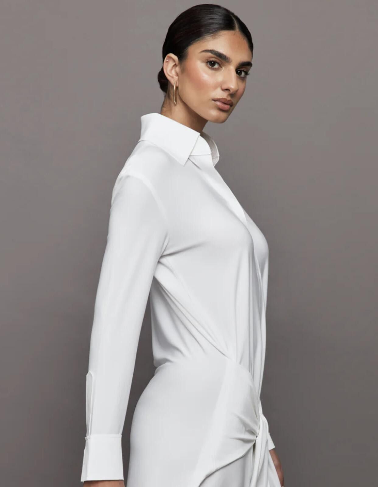 Other Norma Kamali Women's Four Sleeve Nk Shirt Mini Dress, Medium Size M / US 6-8 / IT 42-44 - 3 Thumbnail