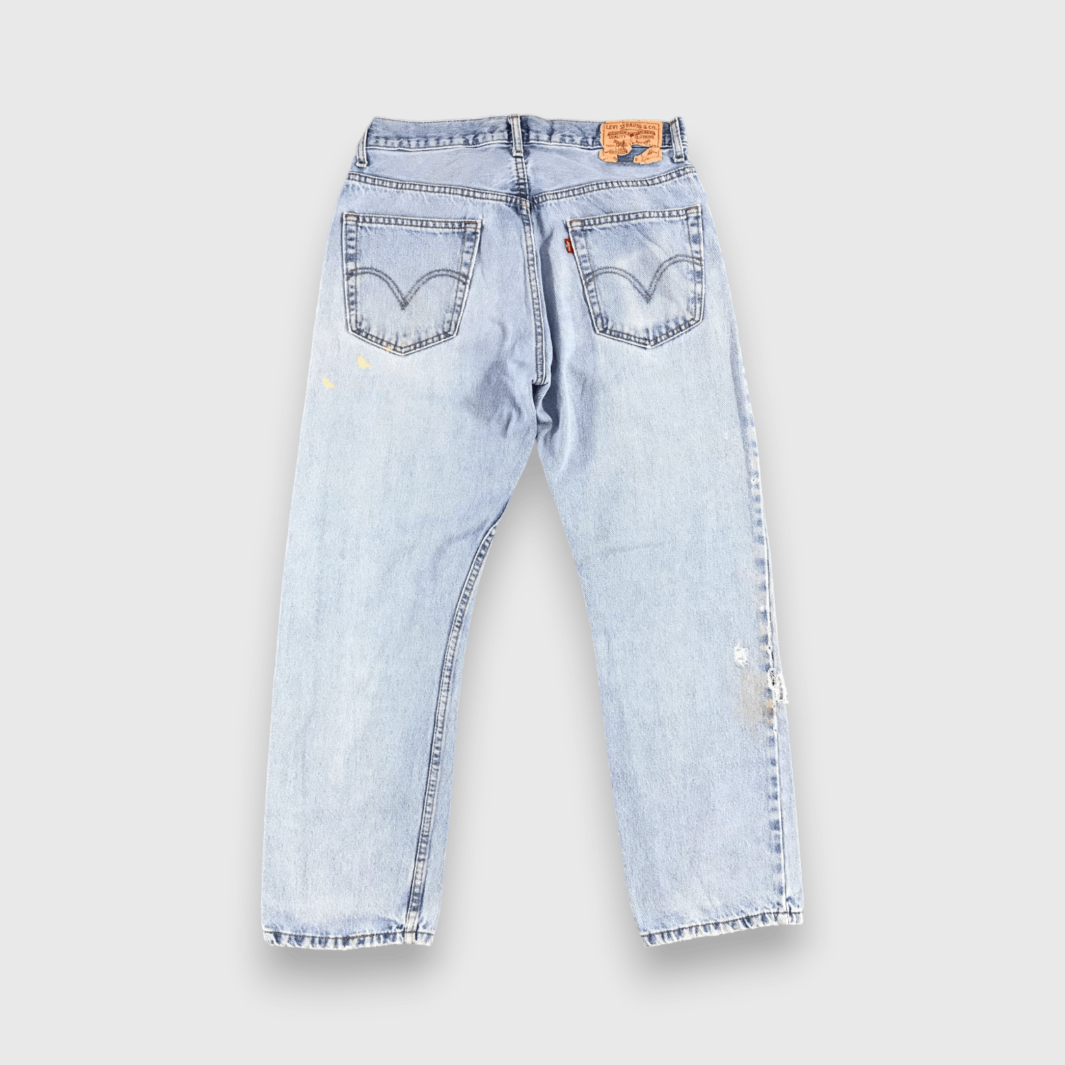 Levi's Vintage Light Wash Levis 505 Distress Jeans-J1245 Size US 32 / EU 48 - 2 Thumbnail