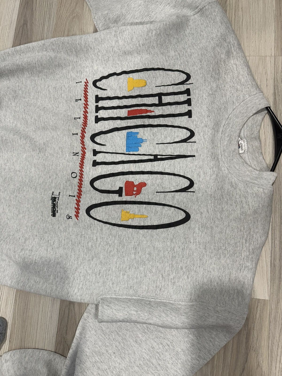 Fruit Of The Loom Chicago Vintage Sweater Size US XL / EU 56 / 4 - 3 Thumbnail