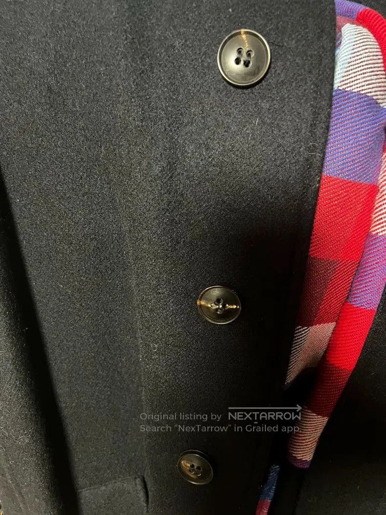 Vintage Nigel Cabourn British Wool Navy Coat. Size US L / EU 52-54 / 3 - 6 Thumbnail