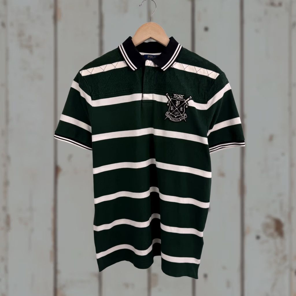 Ralph Lauren 🇺🇸 Polo Ralph Lauren Rowing Club Custom Slim Fit Shirt size L Green - Excellent Condition Size US L / EU 52-54 / 3 - 1 Thumbnail