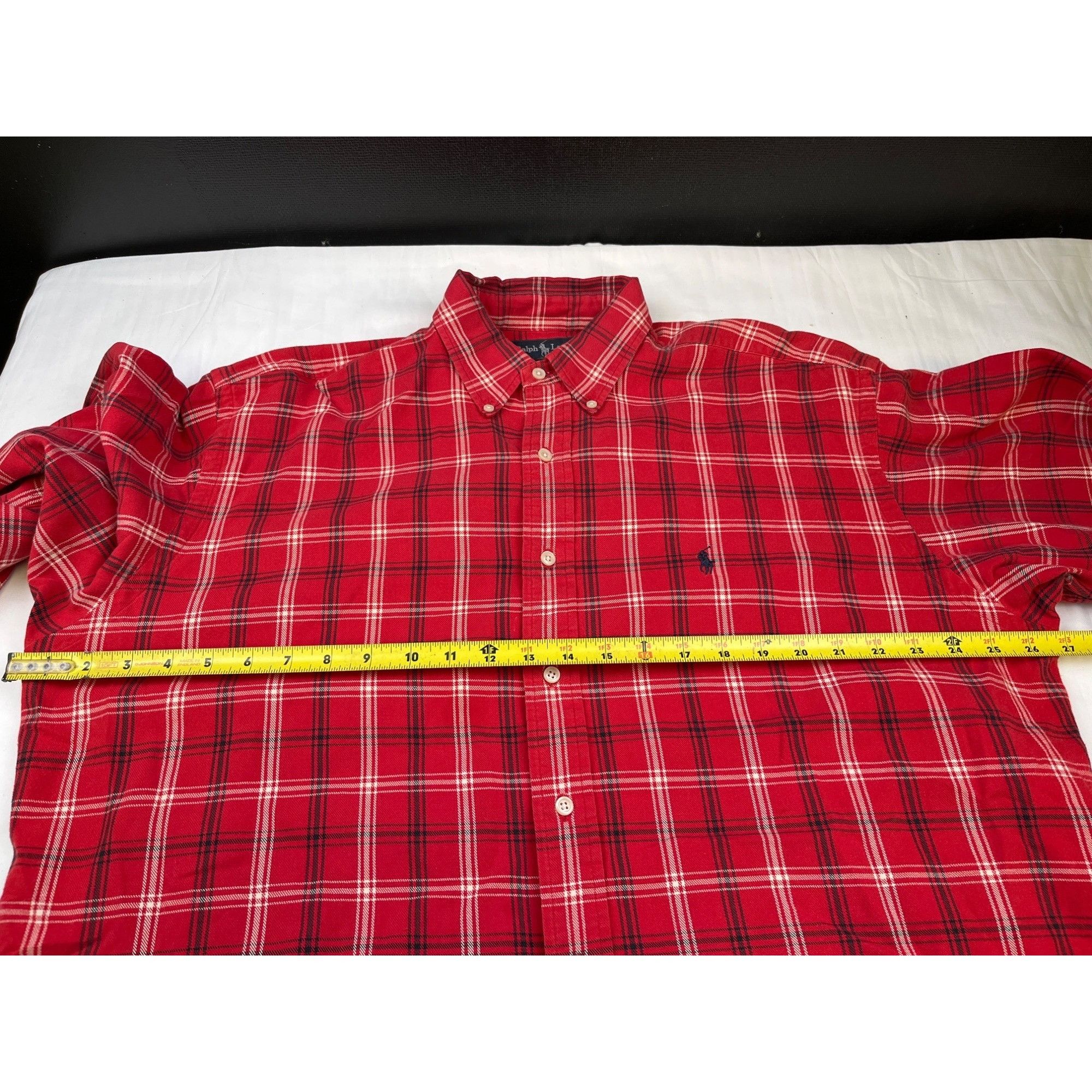 Ralph Lauren Ralph Lauren Blaire Men's Red Shirt/Button Up Sz L SKU 4355 Size L / US 10 / IT 46 - 7 Thumbnail