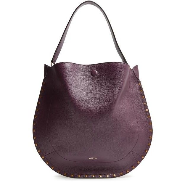 Isabel Marant Isabel Marant Oskan Hobo Sof Burgundy Red Leather Shoulder B Size ONE SIZE - 1 Thumbnail