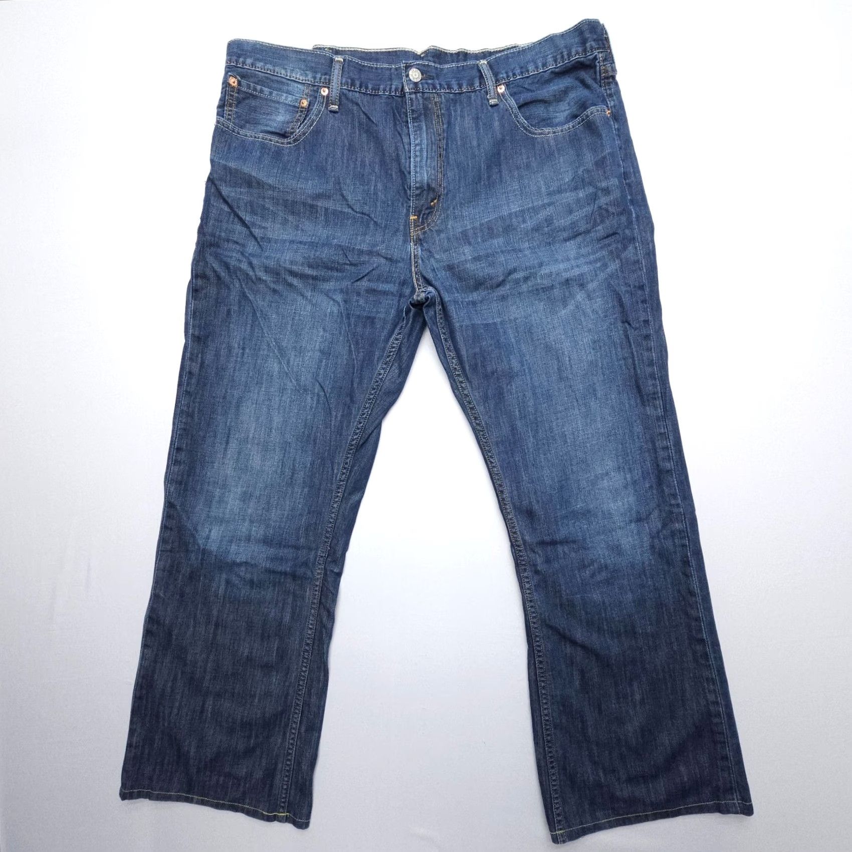 Levi's Levi's 527 Jeans Mens 40 x 28 Inseam Bootcut Denim Dark Wash Blue Regular Pocket 5-Pocket Design Vintage No Capable? Size US 40 / EU 56 - 2 Thumbnail