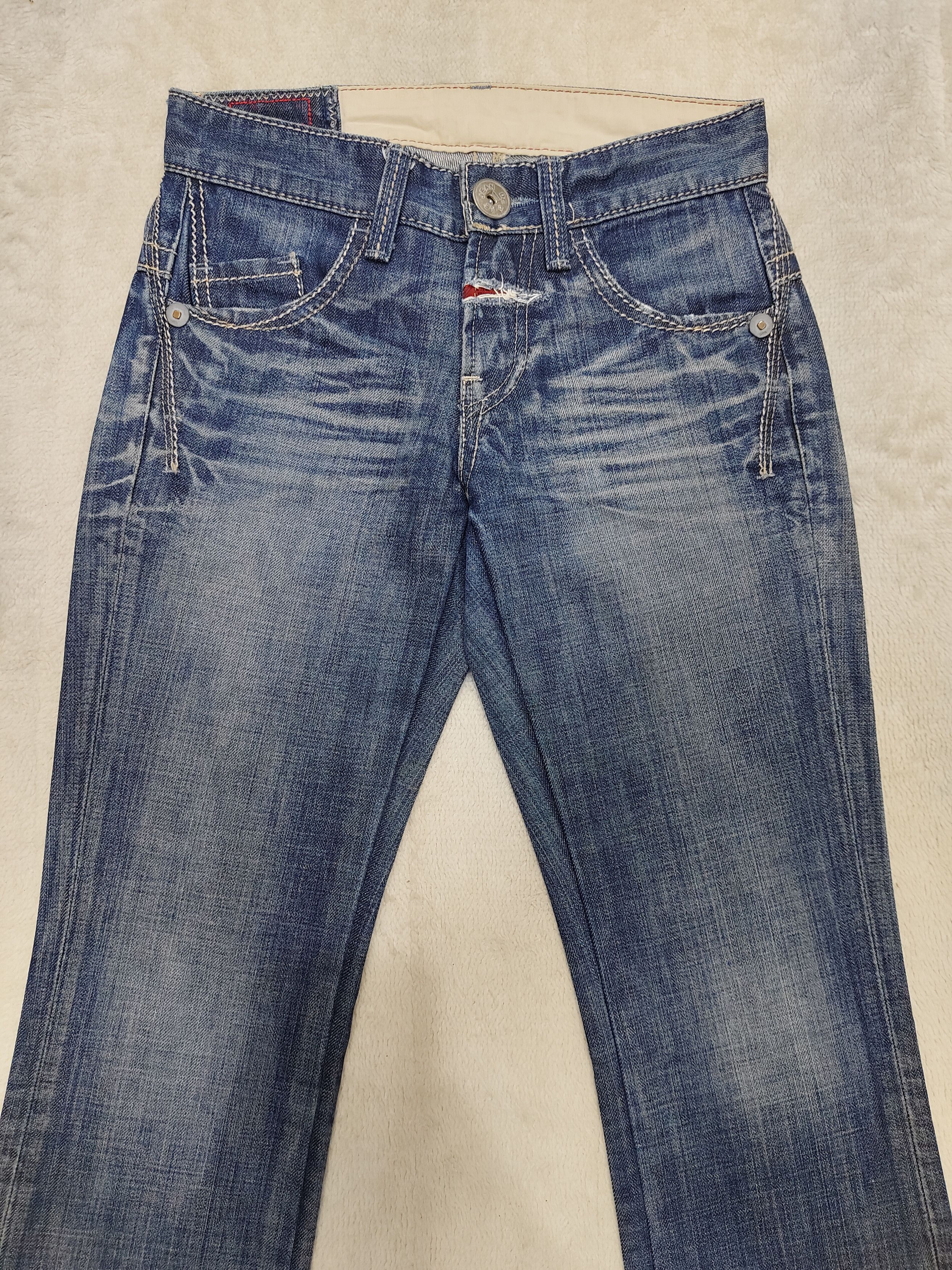 Marithe + Francois Girbaud 00s Marithe Francois Girbaud Distressed Flare jeans Size 27" / US 4 / IT 40 - 6 Thumbnail