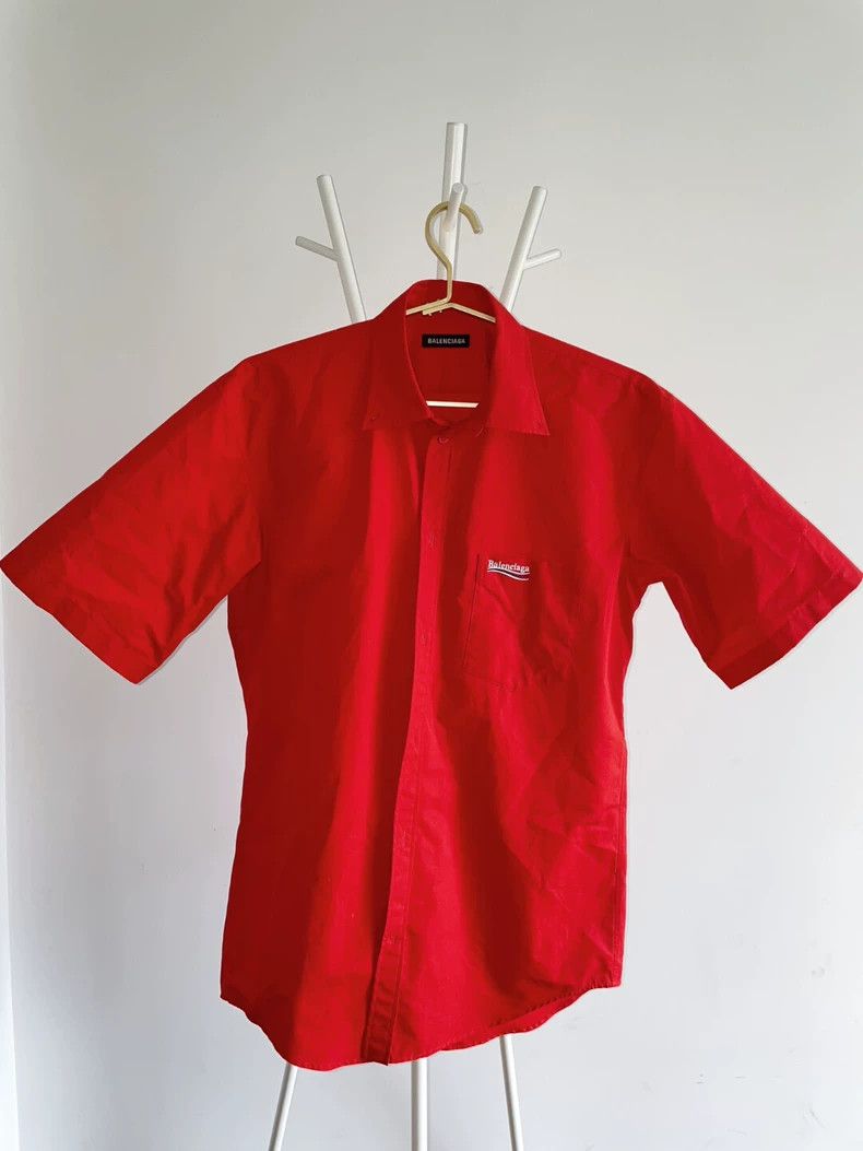 Balenciaga Balenciaga size 37 Red shirt Size US XS / EU 42 / 0 - 1 Thumbnail