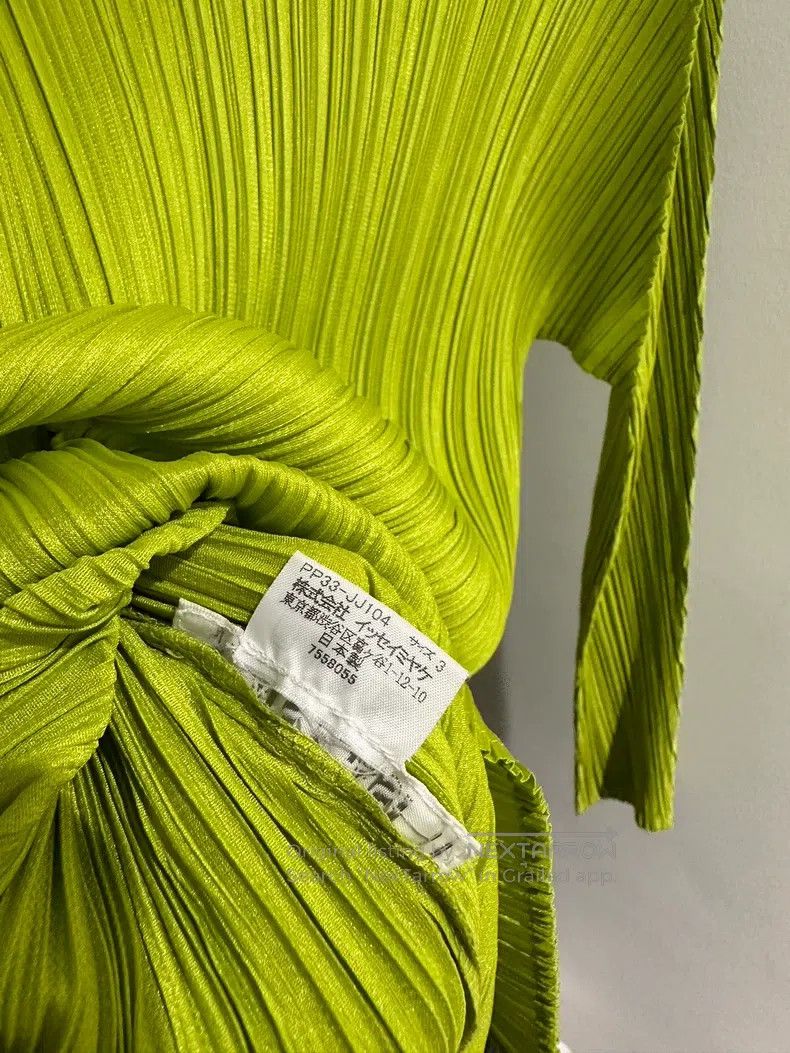 Issey Miyake Issey Miyake Fruit Green Shirt Size L / US 10 / IT 46 - 7 Thumbnail
