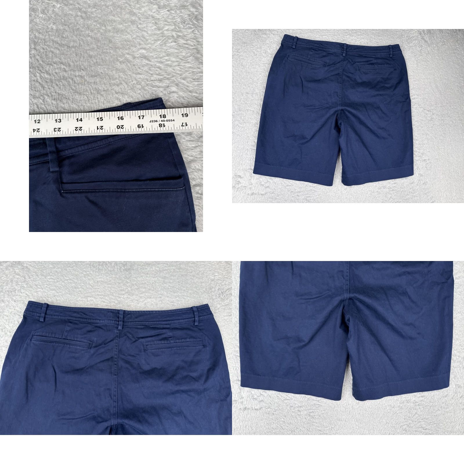 Ralph Lauren Lauren Ralph Lauren Shorts Womens 36x10 Navy Blue Chino Flat Front Pockets Size 25" / US 0 / IT 36 - 9 Thumbnail