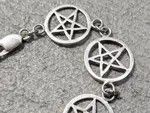 Sterling Silver × Vintage Vintage Sterling Silver Bracelet Star Pentagram Biker Punk Size ONE SIZE - 2 Thumbnail