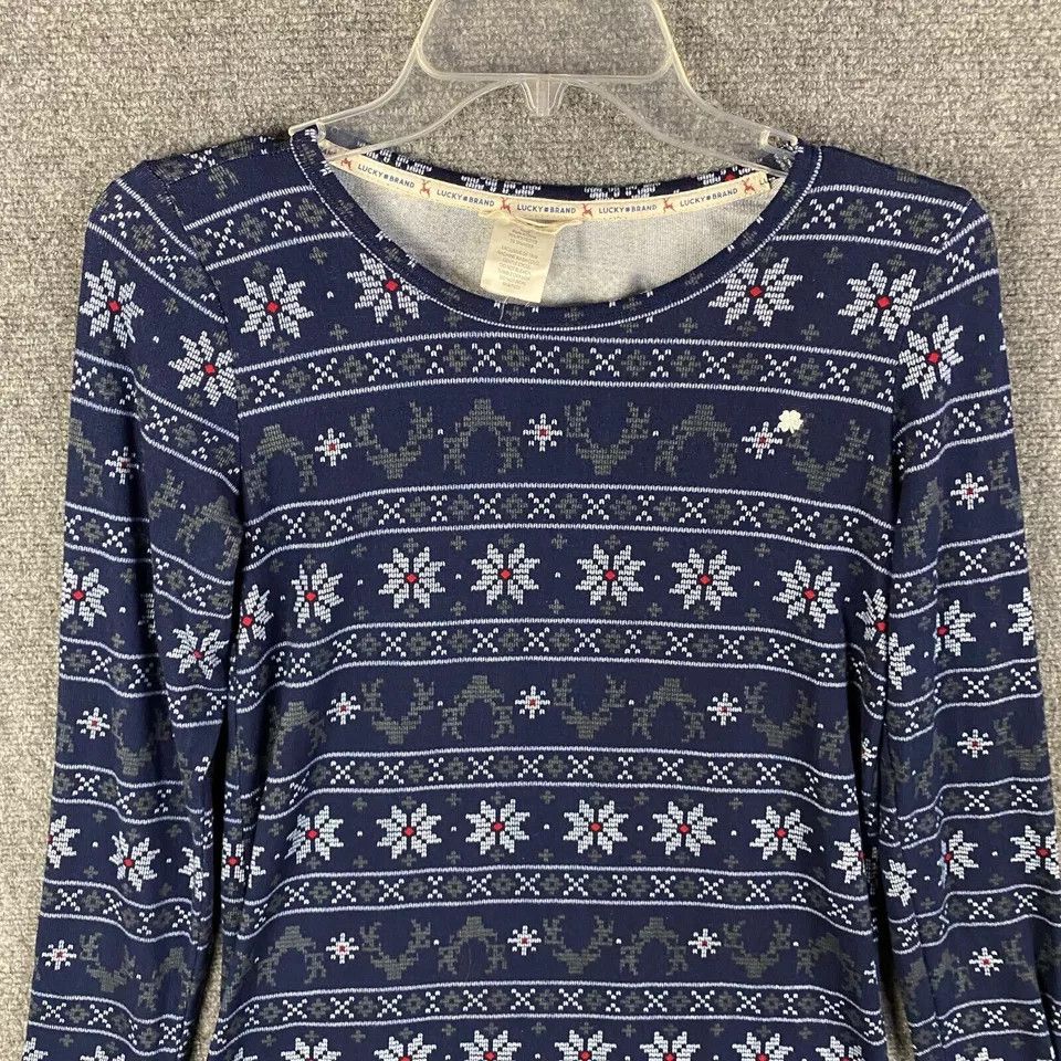 Lucky Brand Lucky Brand Pajama Top Women's Small Polyester Long Sleeve S Size S / US 4 / IT 40 - 2 Thumbnail