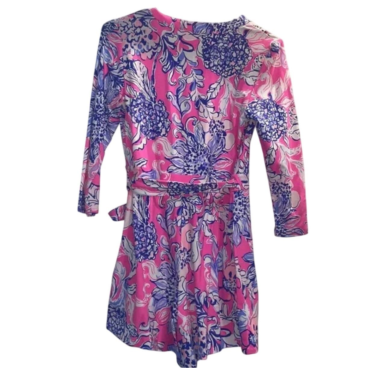Lilly Pulitzer Lilly Pulitzer Karlie Wrap Romper Pink Tropics Sun Small Size 26" / US 2 / IT 38 - 4 Thumbnail