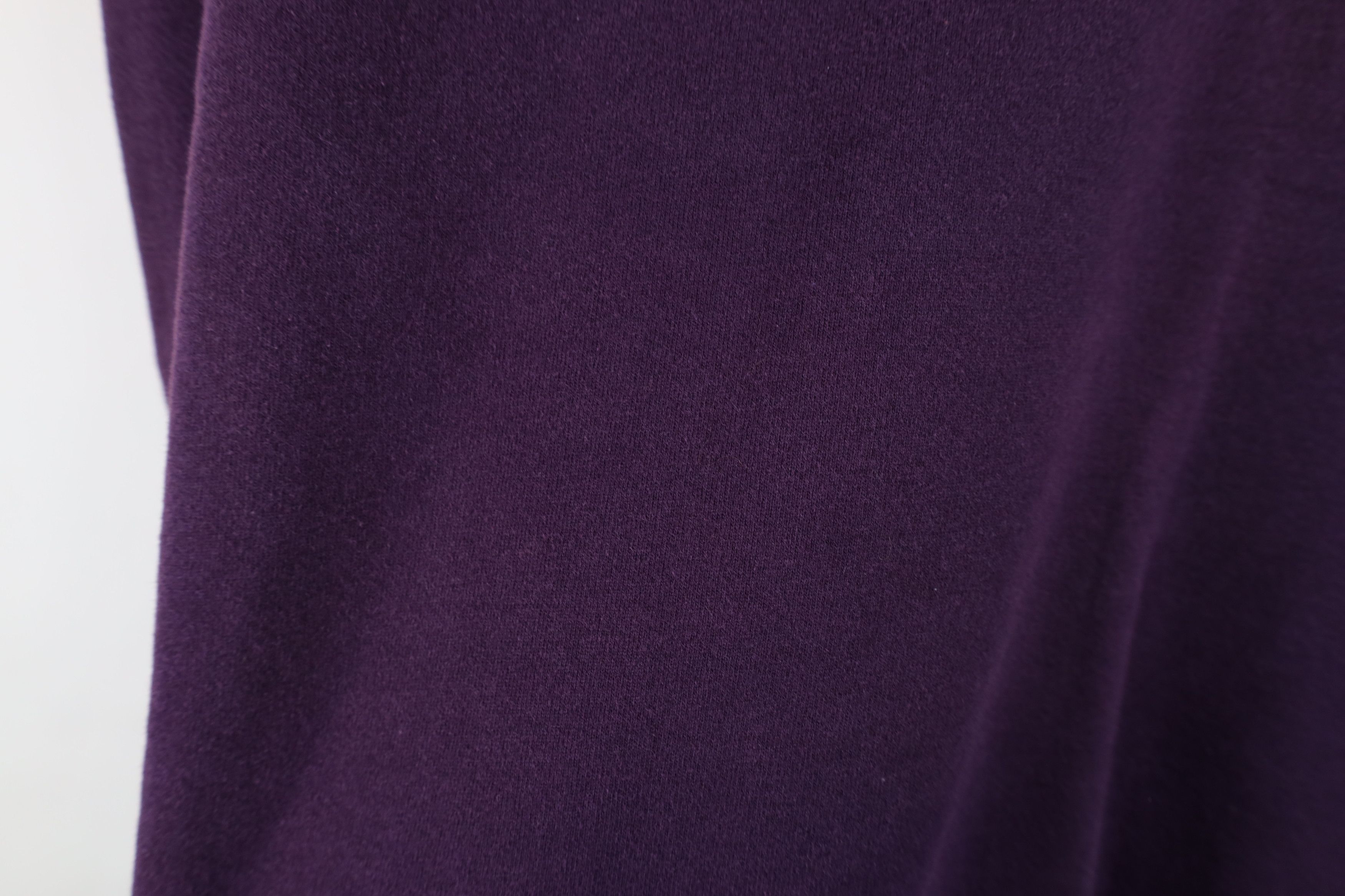 Vintage Vintage 90s Streetwear Blank Crewneck Sweatshirt Purple USA Size US XL / EU 56 / 4 - 6 Thumbnail