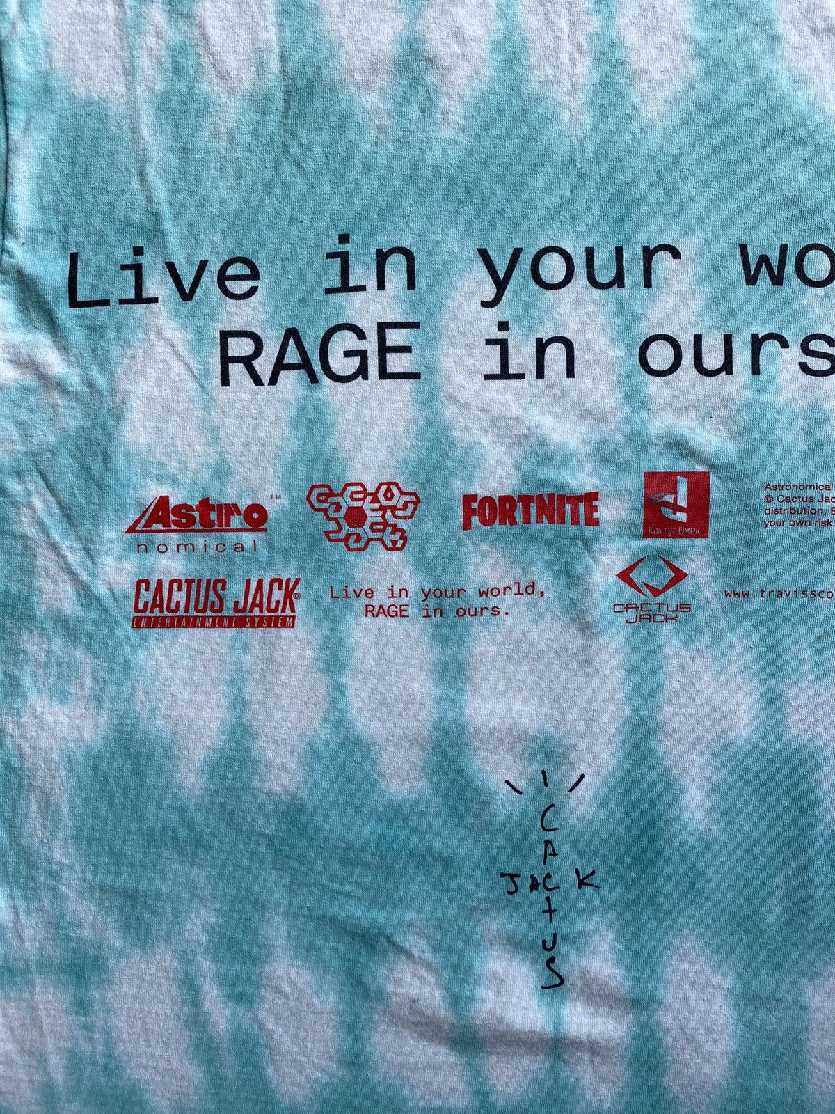 Playstation × Travis Scott Travis Cactus Jack Fortnite Tie Dye Tee Sz M Size US M / EU 48-50 / 2 - 9 Thumbnail